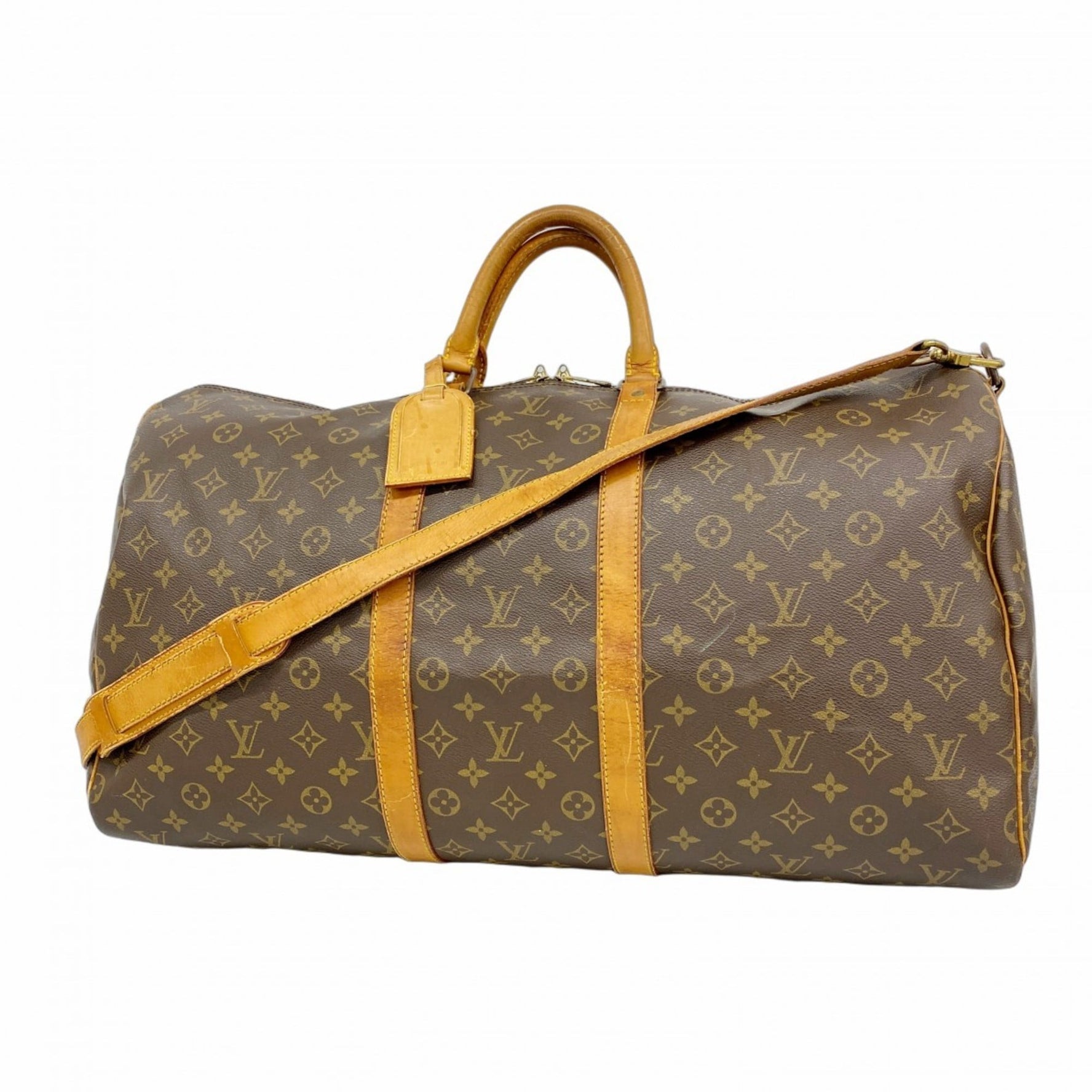 Louis Vuitton Monogram Keepall Bandouliere 55 Boston Bag Men's and