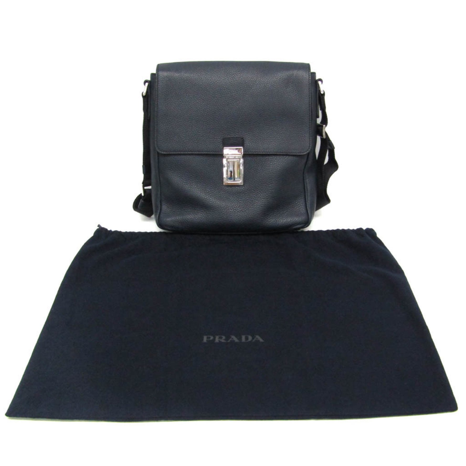 Prada VITELLO Leather Messenger Bag,Shoulder Bag