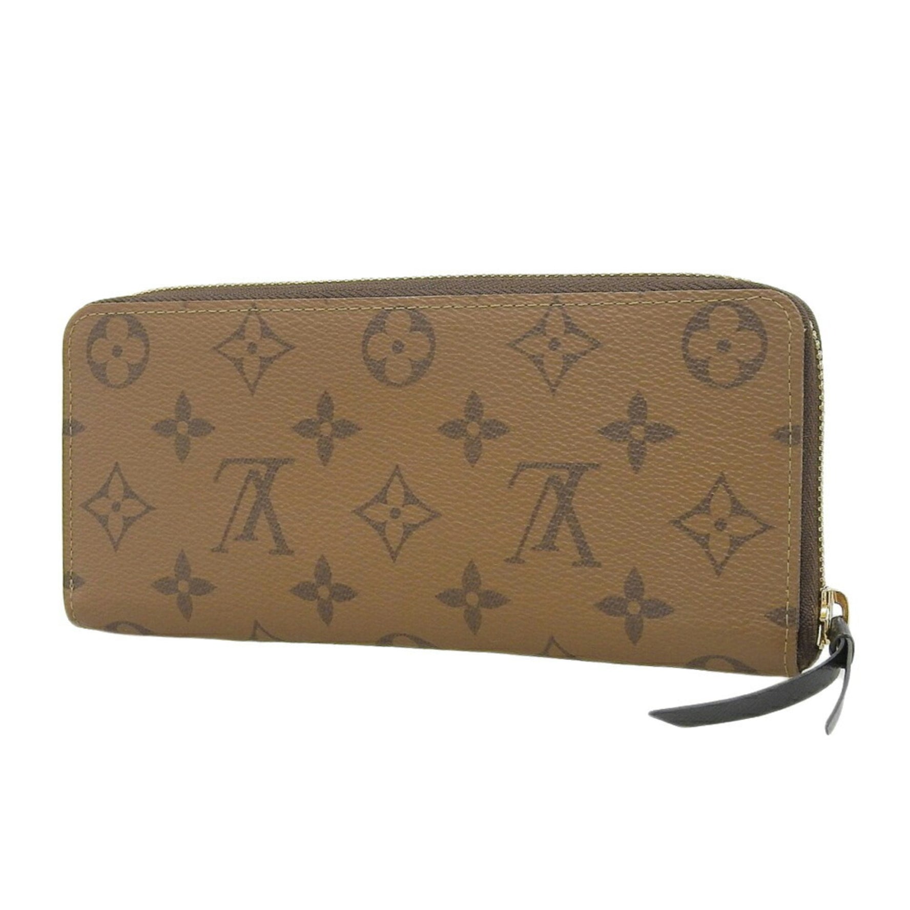 Louis Vuitton Monogram Reverse Portefeuille Clemence Round Long Wallet