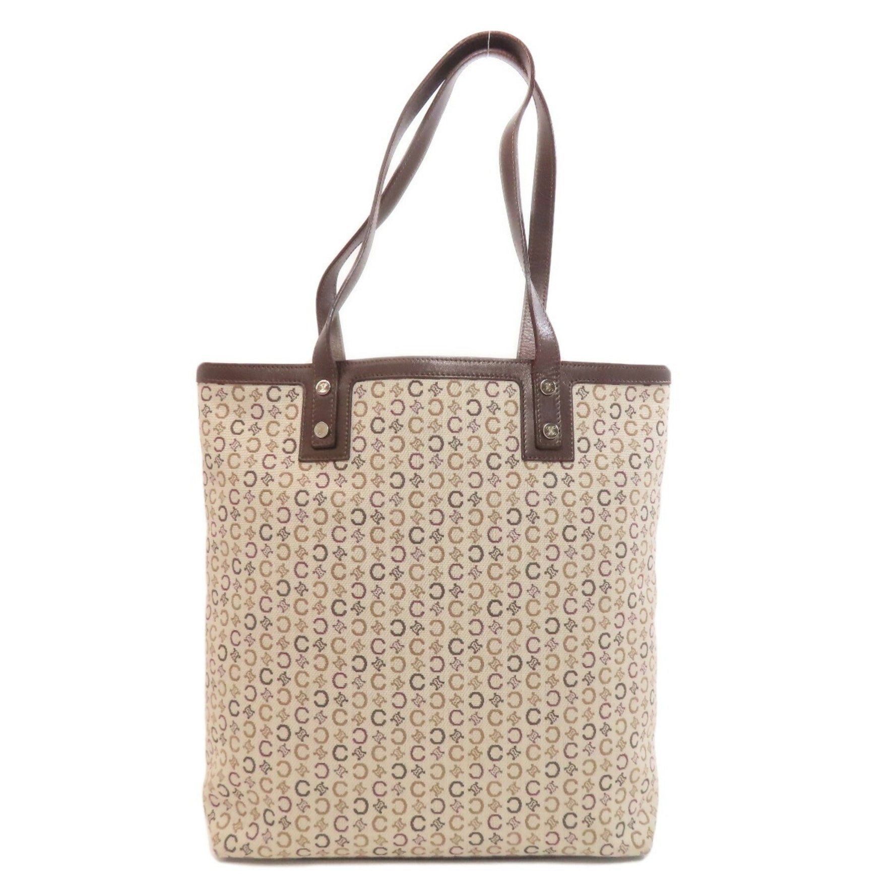 CELINE C Macadam Tote Bag with Wallet Canvas