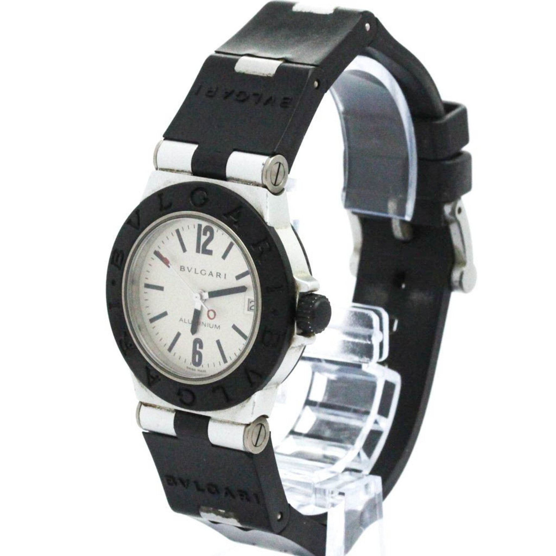 BVLGARI Aluminum Rubber Quartz Ladies Watch