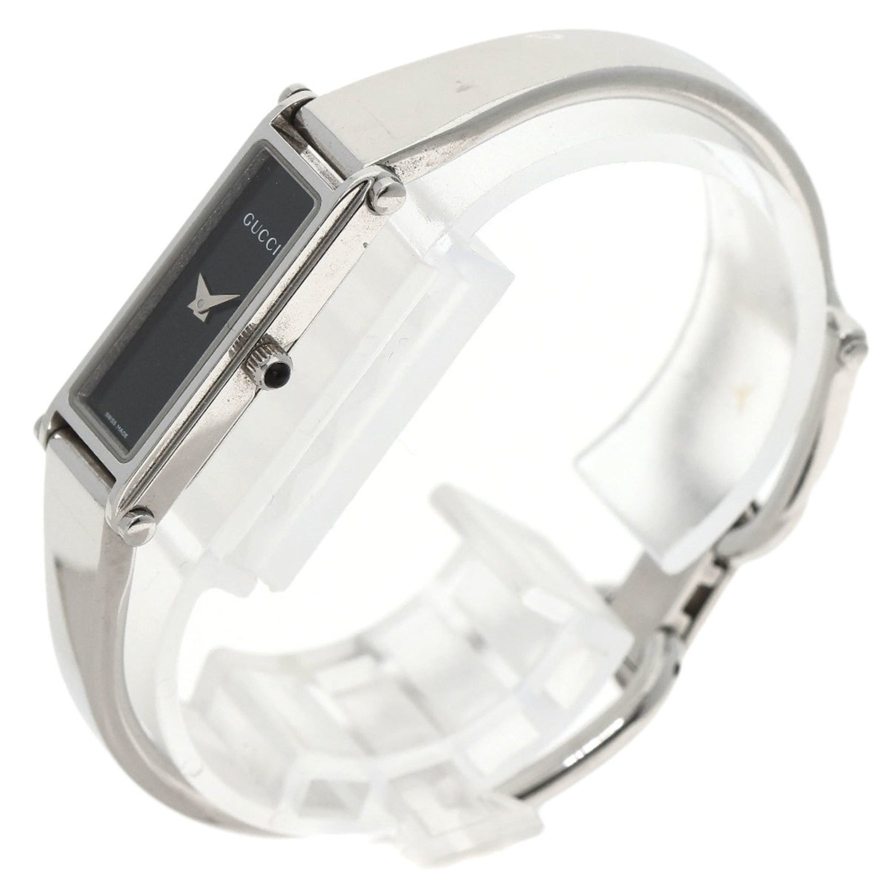 Gucci Square Face Watch Stainless Steel SS Ladies GUCCI