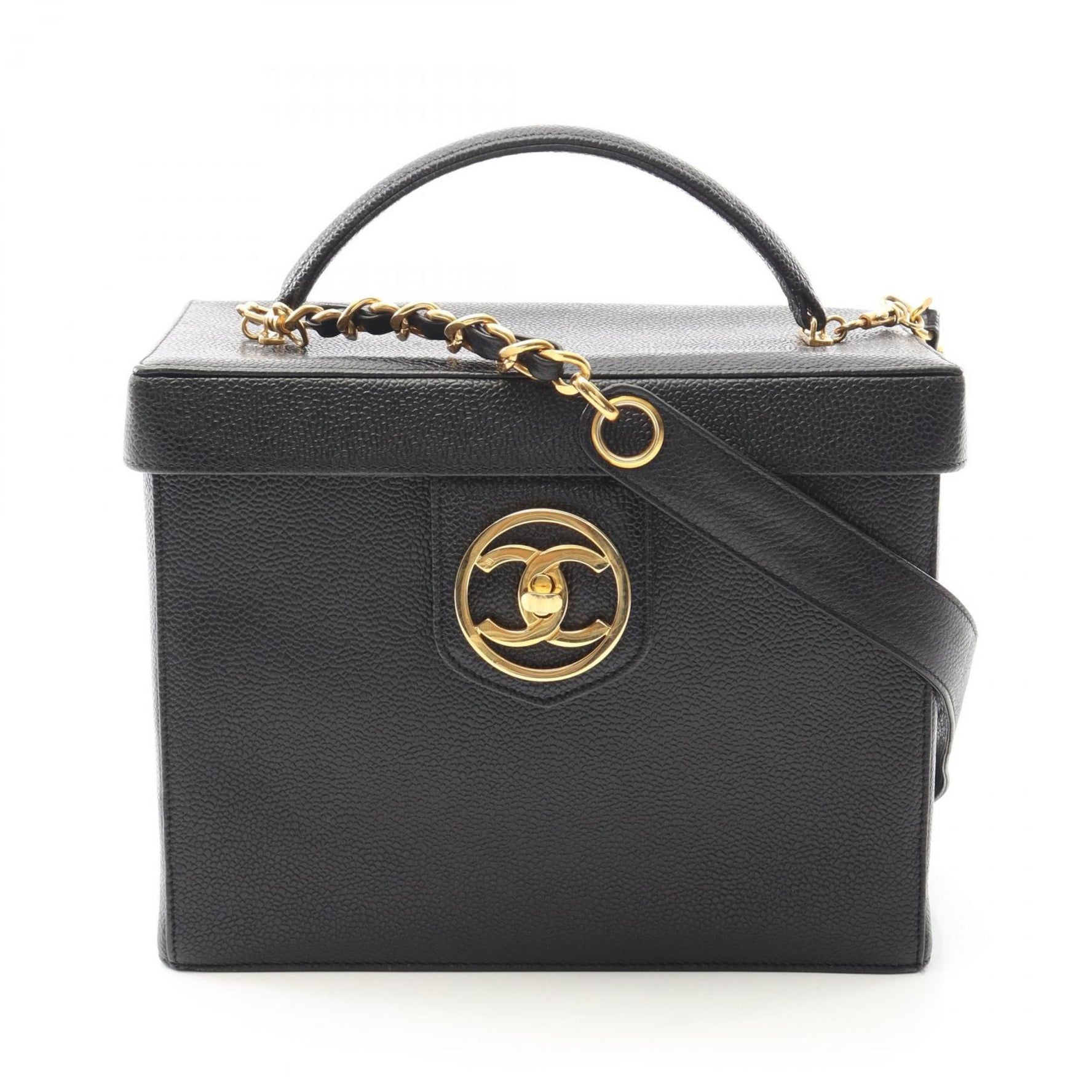 CHANEL Coco Mark Handbag, Calfskin Leather