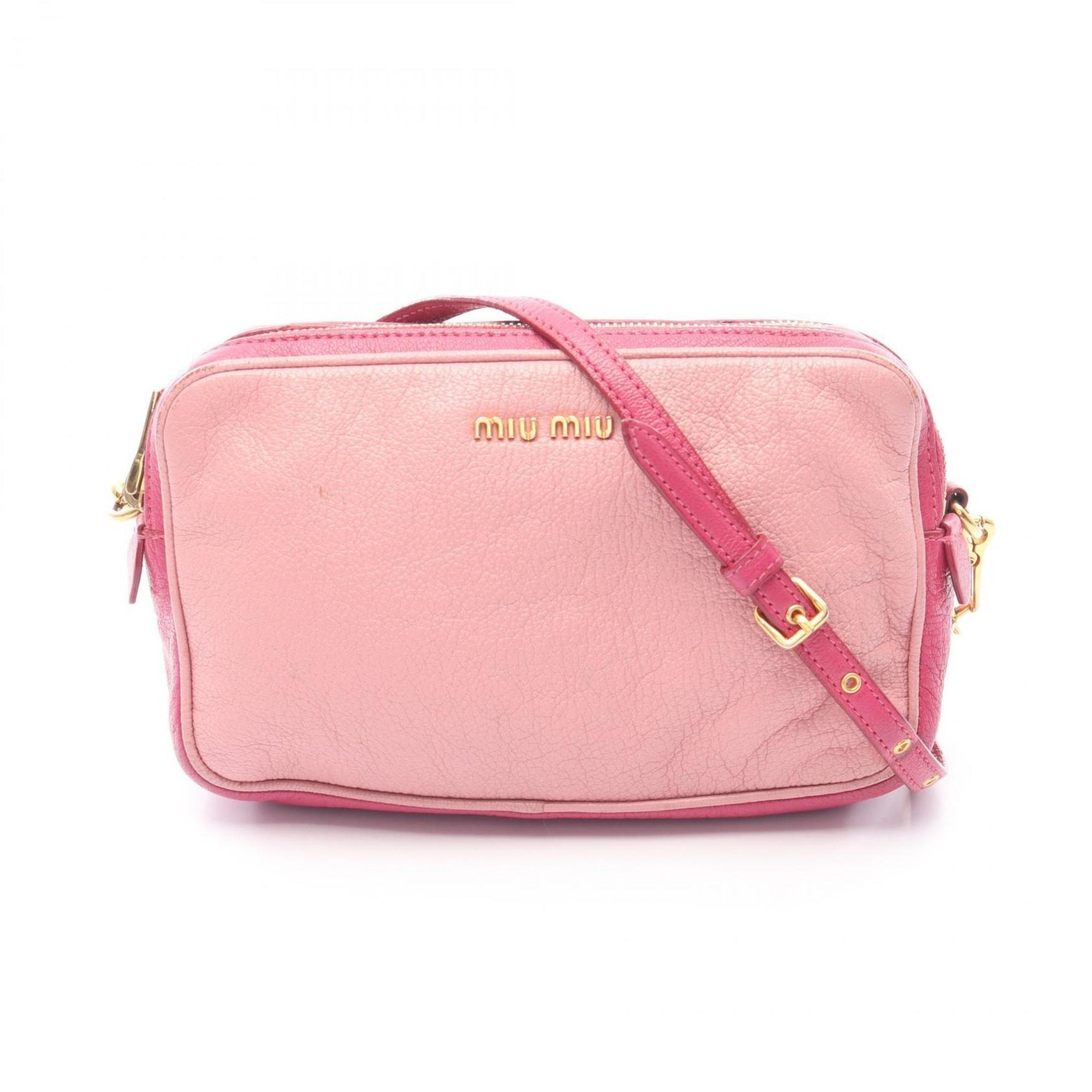 Miu Miu Miu Madras Shoulder Bag, Leather