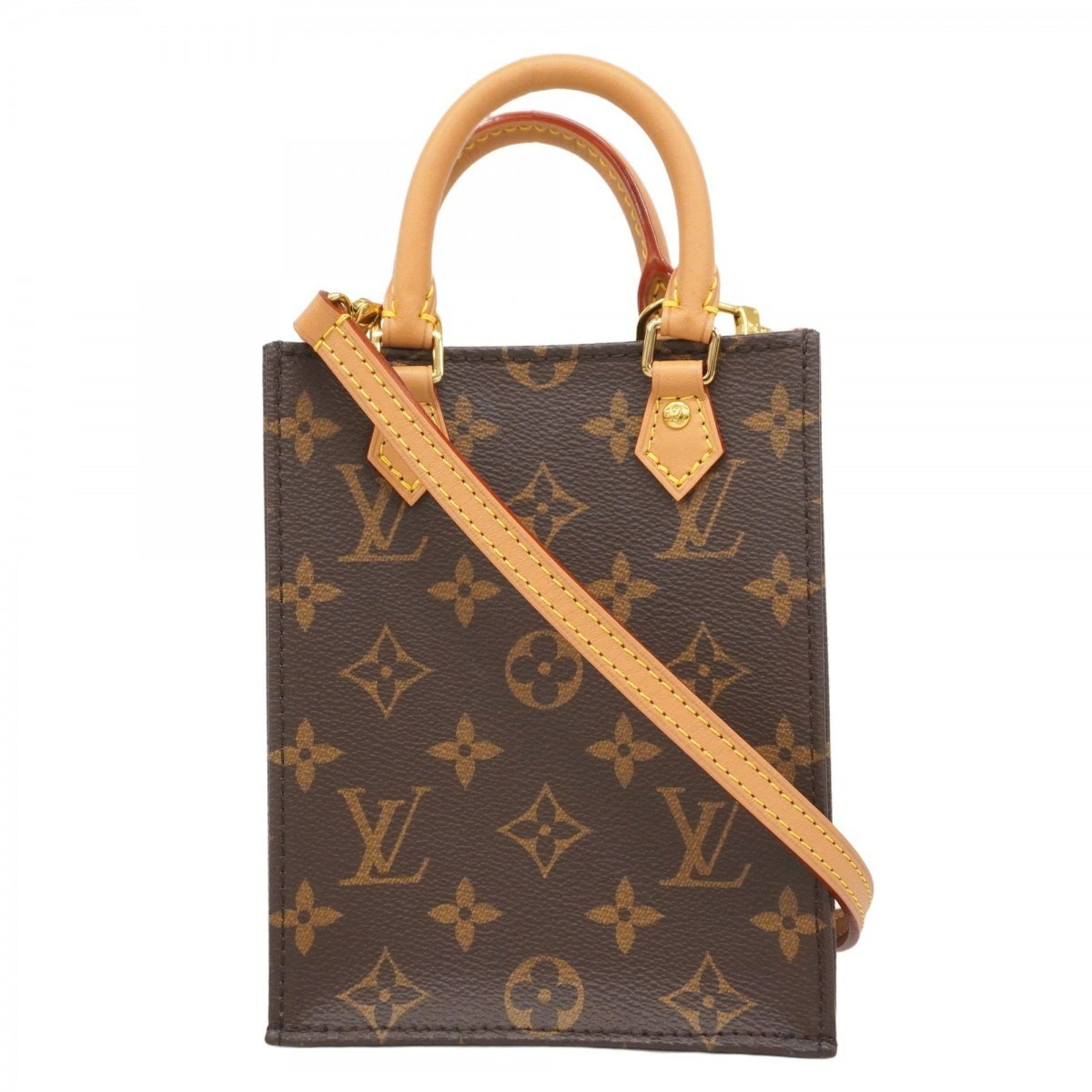 Louis Vuitton Monogram Petite Sac Plat handbag bag