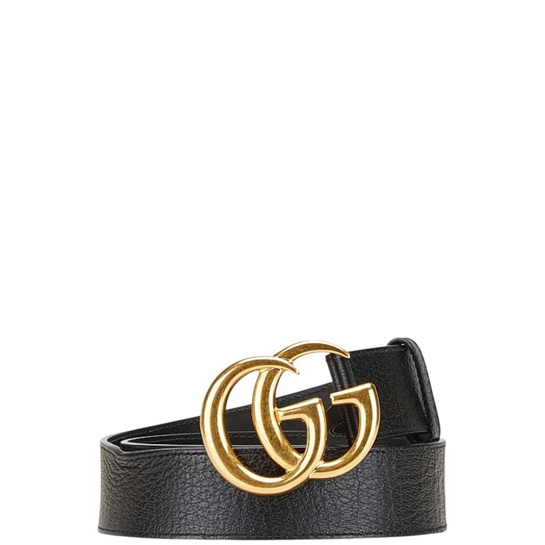 Gucci GG Marmont Belt, Sizes 80 and 32, Black Leather, Men's,