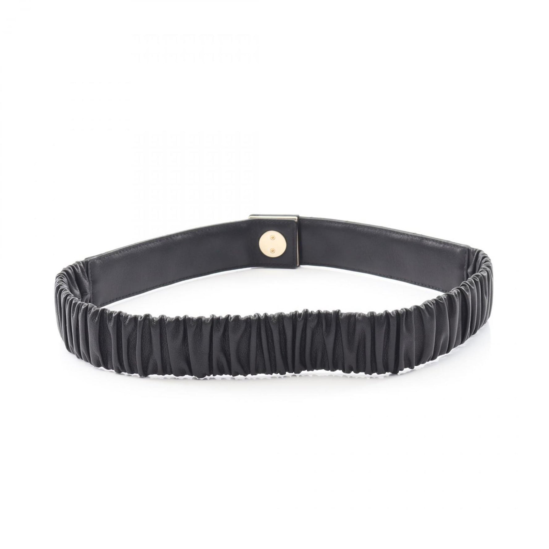 CHANEL Matelasse Belt, Lambskin Leather, Black