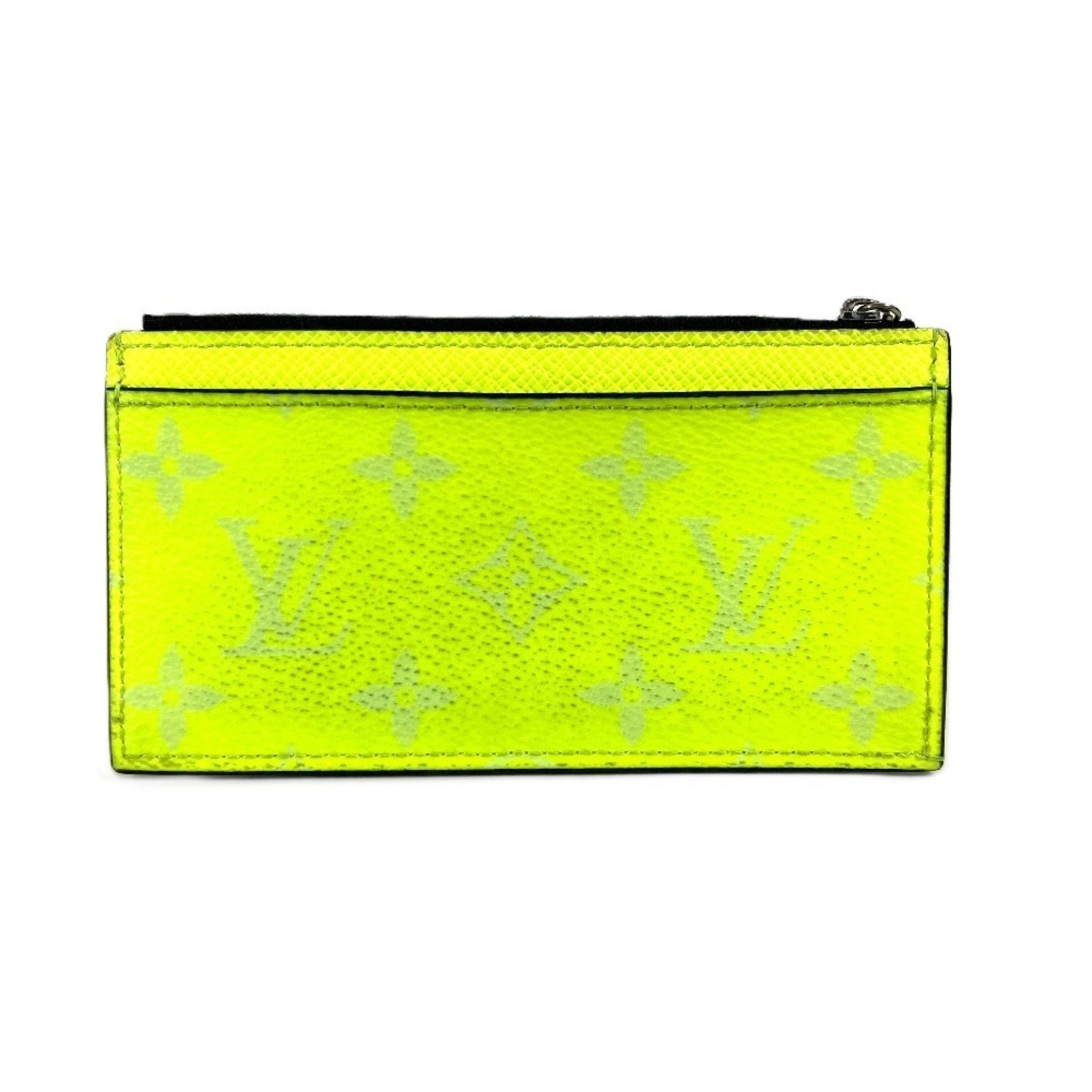 Louis Vuitton Taiga Rama Coin Card Holder Wallet Purse Wallet/Coin Case Leather Monogram Canvas Men's