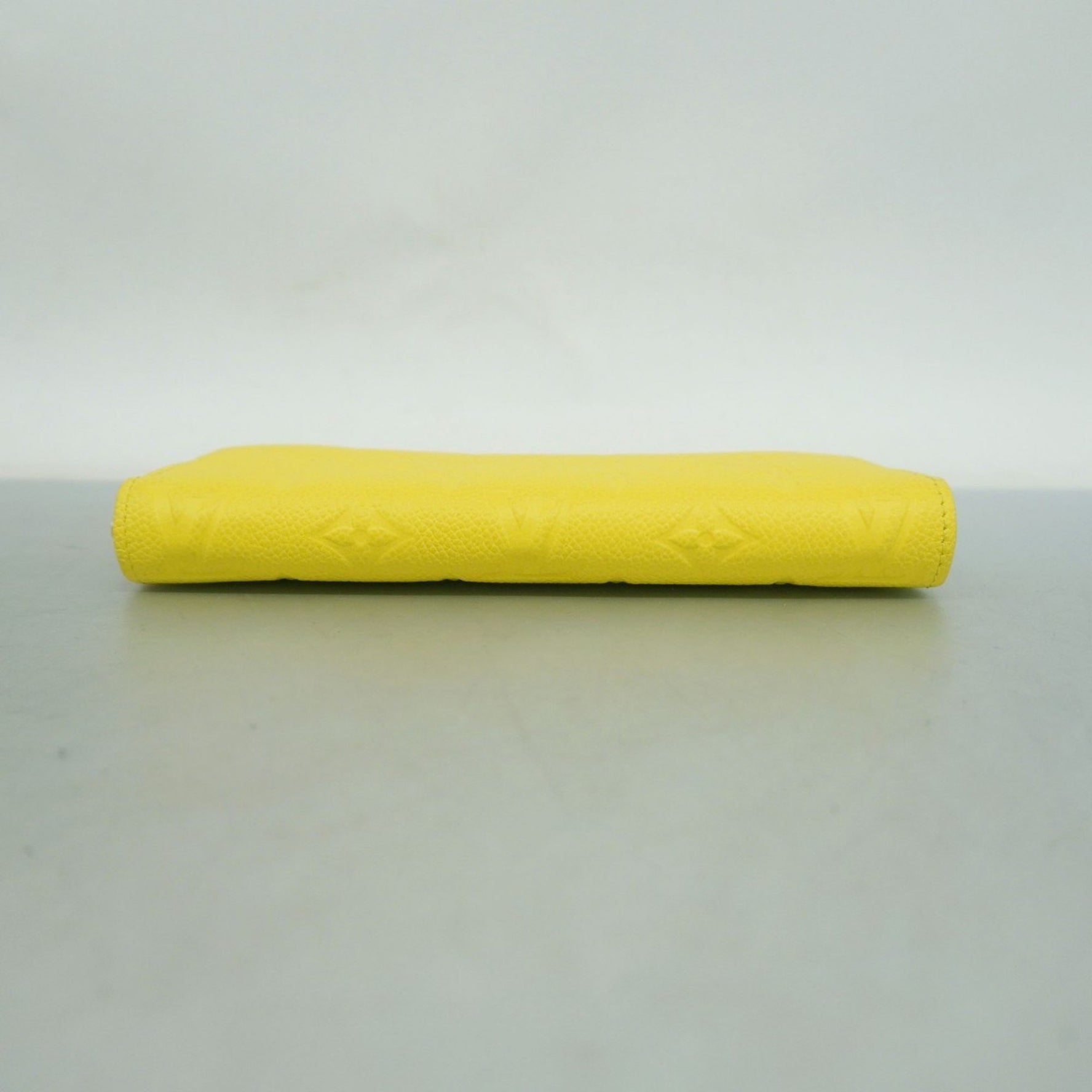 Louis Vuitton Monogram Empreinte Zippy Wallet M25699 Tonic Lemon Women's
