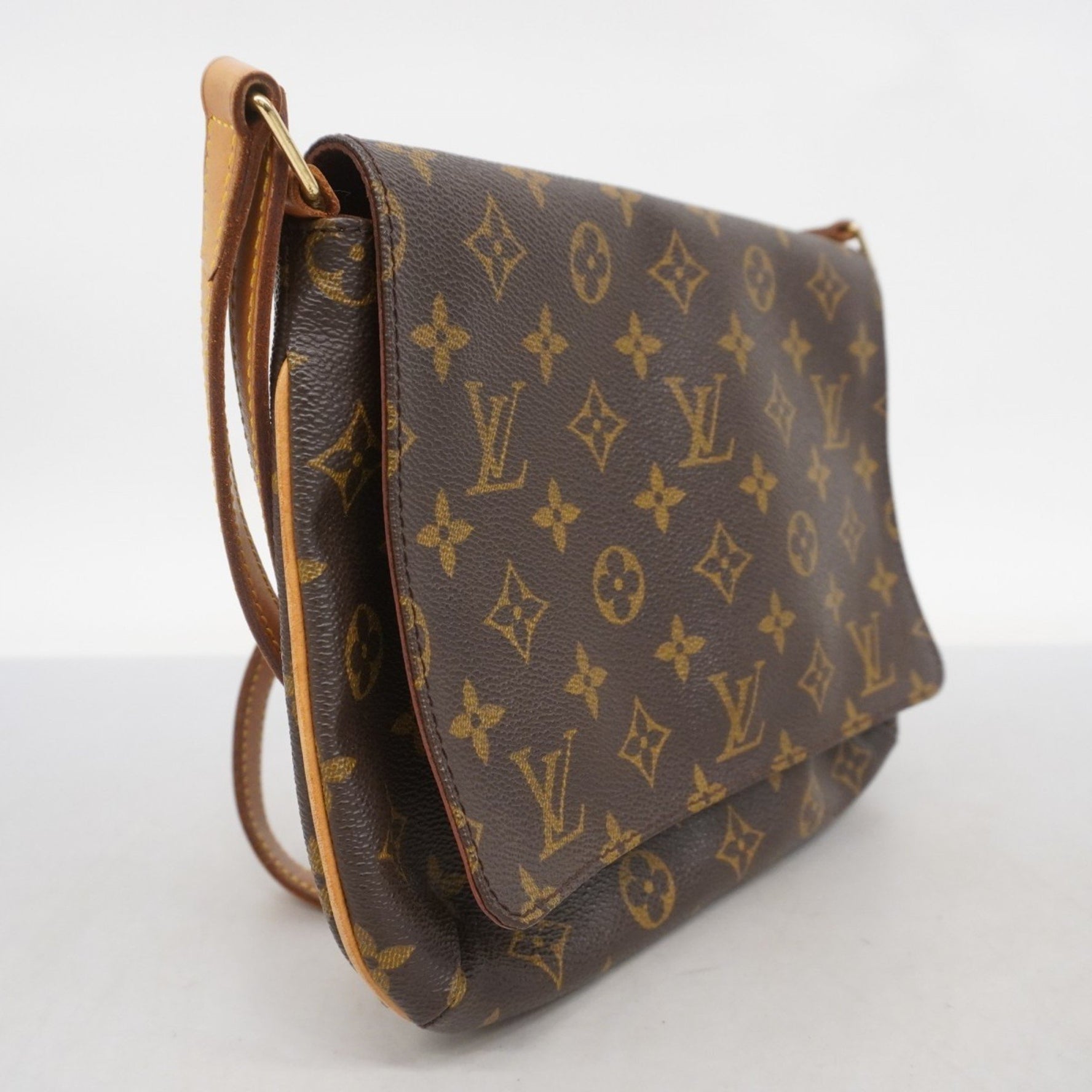 Louis Vuitton Monogram Musette Tango Short Strap Shoulder Bag M51257 Brown Women's