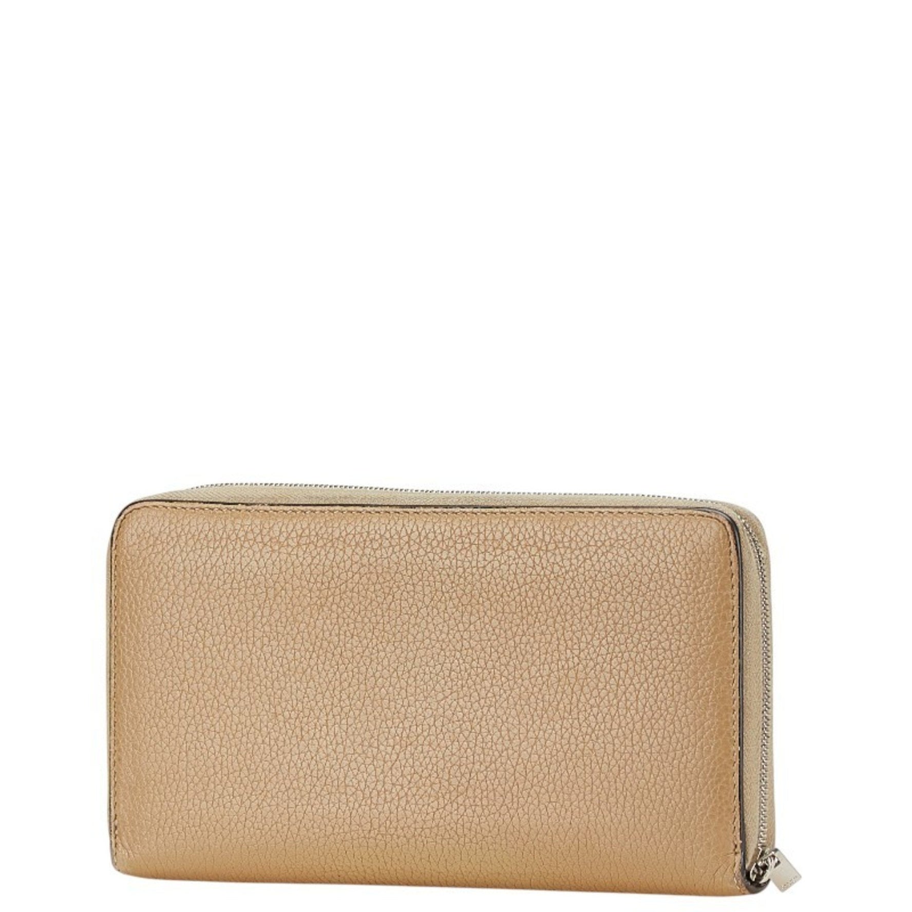 Celine logo long wallet in leather .