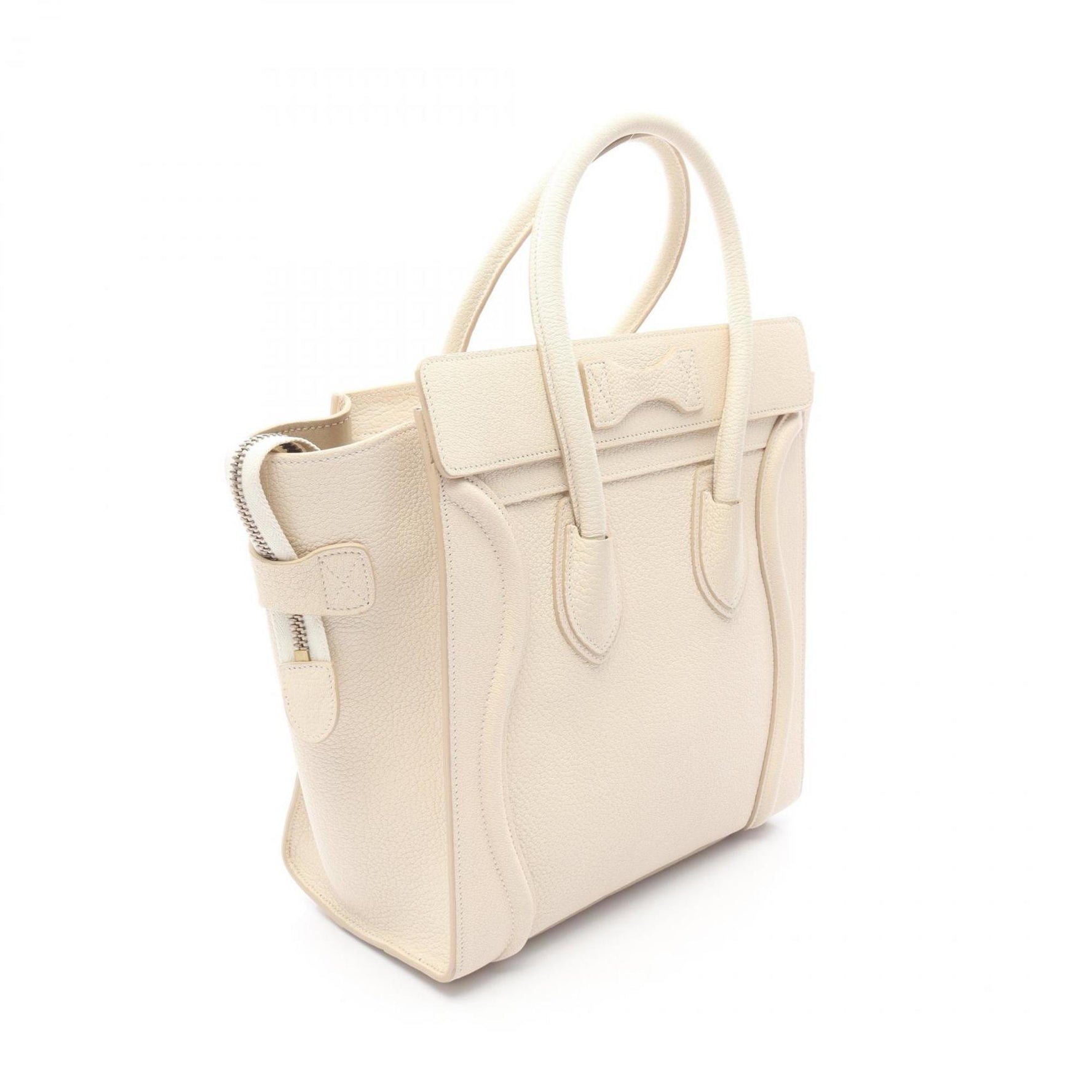 Celine Luggage Micro Shopper Tote Bag, Leather