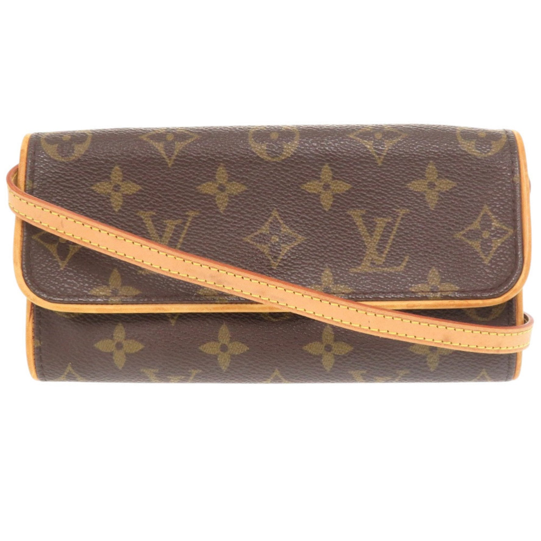 Louis Vuitton Pochette Twin PM Monogram Canvas LV Shoulder Bag 0087 LOUIS VUITTON