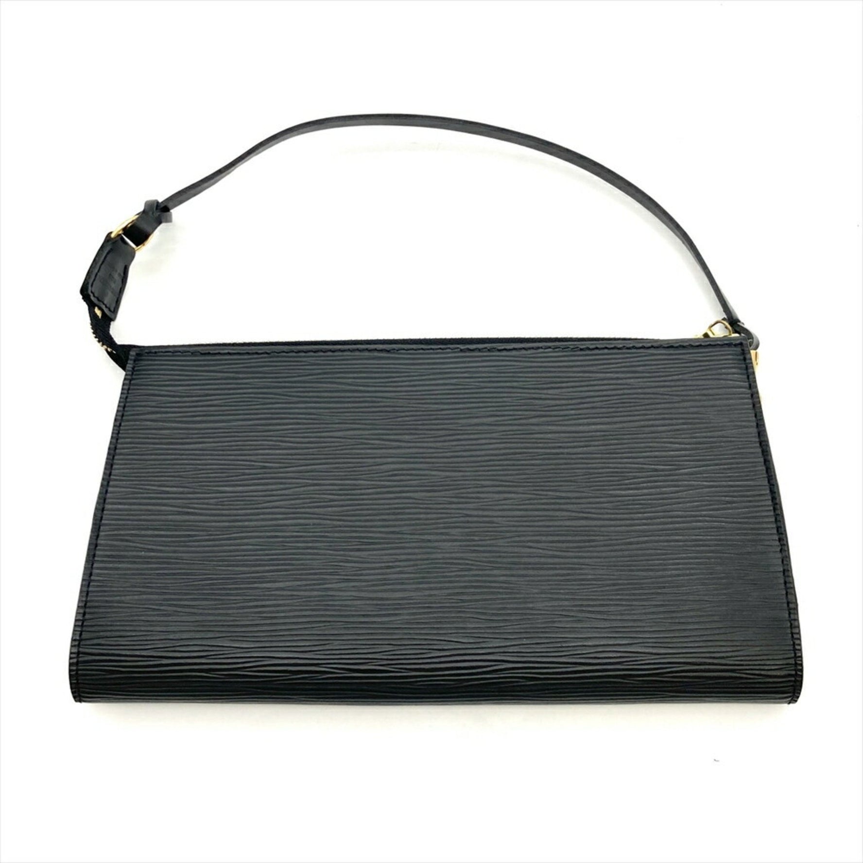 Louis Vuitton Pochette Accessories Epi Noir Unisex