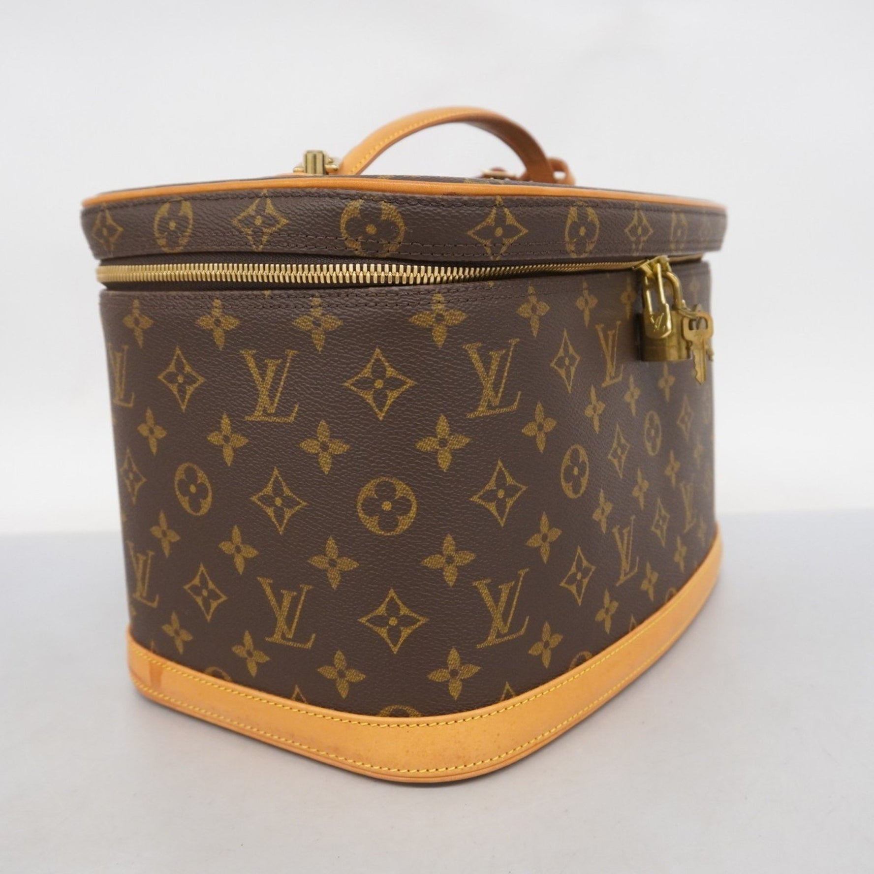Louis Vuitton Monogram Nice Vanity Bag M47280 Brown Women's