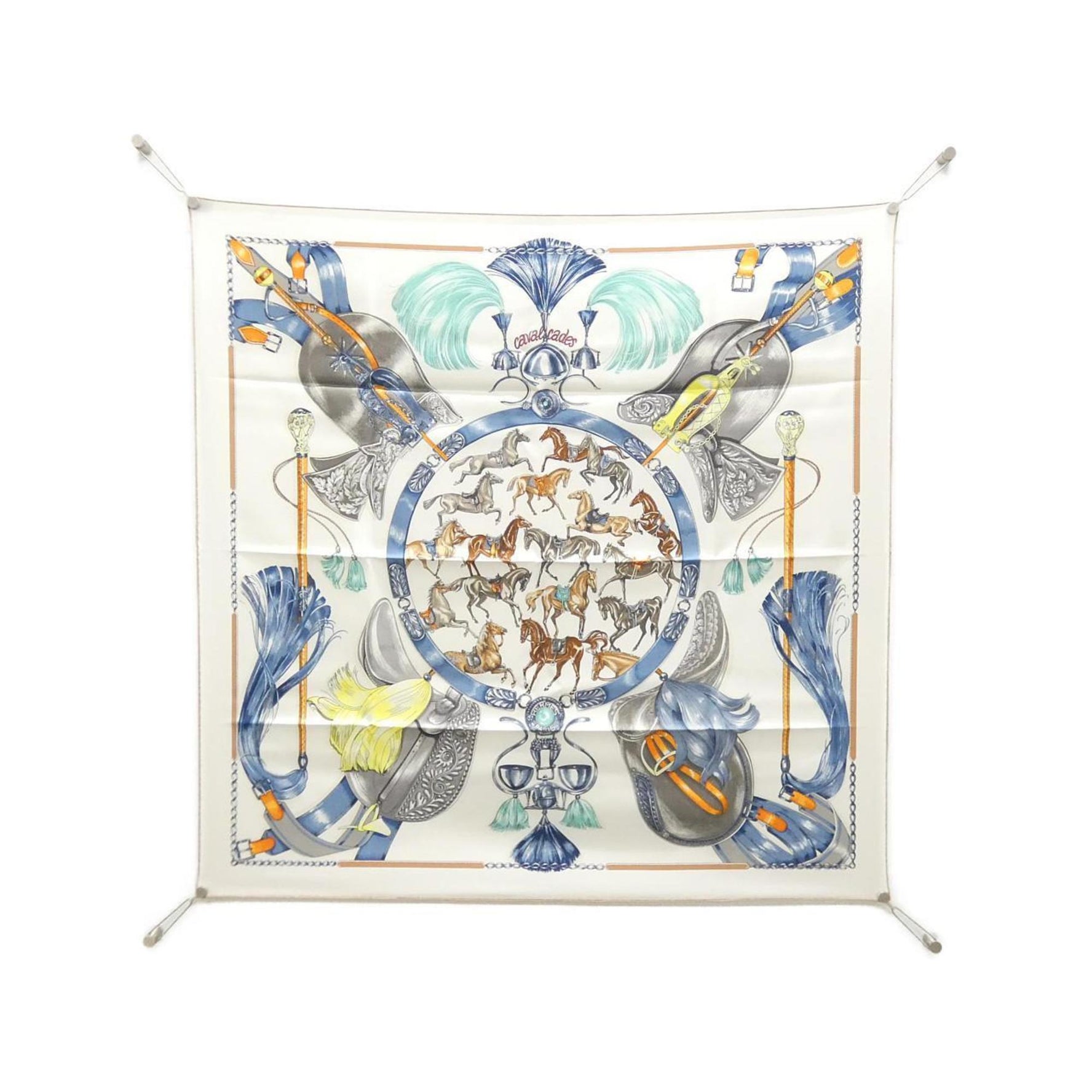 Hermes CAVALCADES Carre Scarf