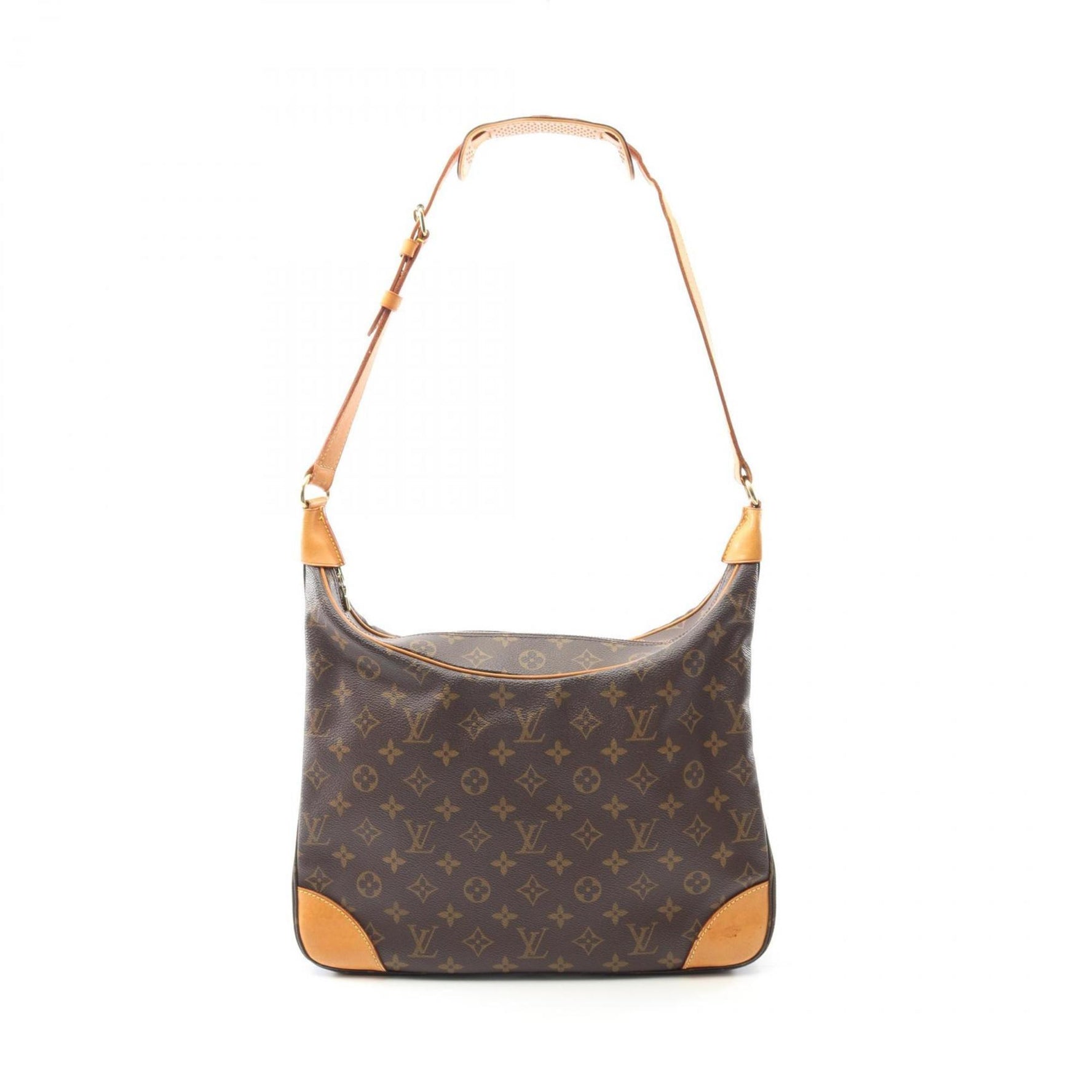 Louis Vuitton Boulogne 35 Shoulder Bag, Coated Canvas, Leather, Monogram