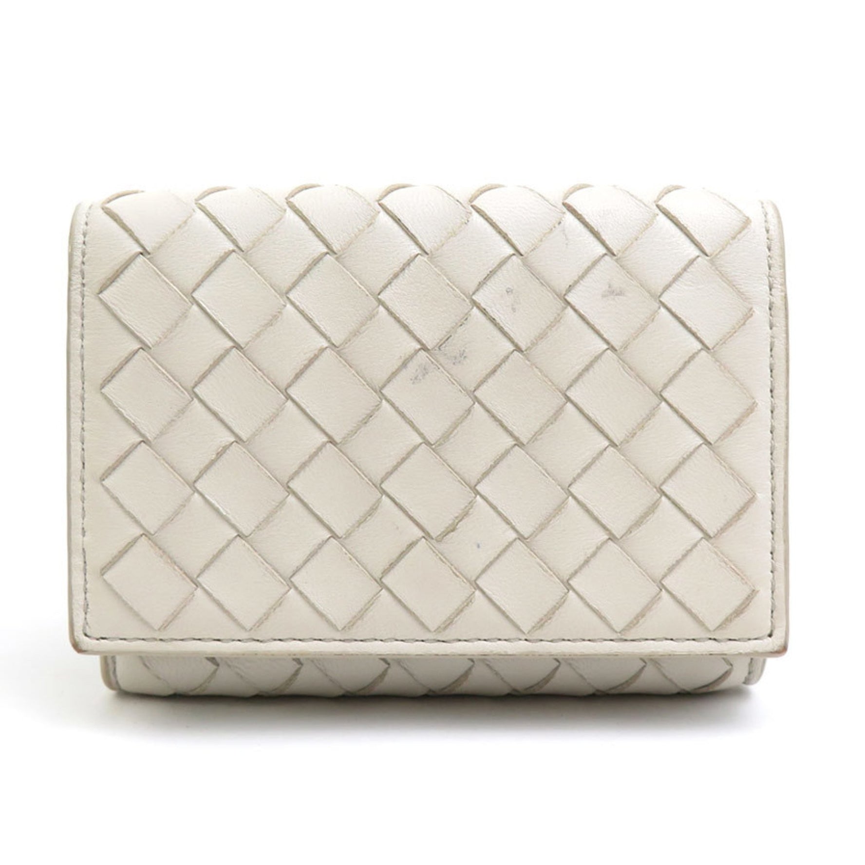 Bottega Veneta Tri-fold Wallet Intrecciato Leather