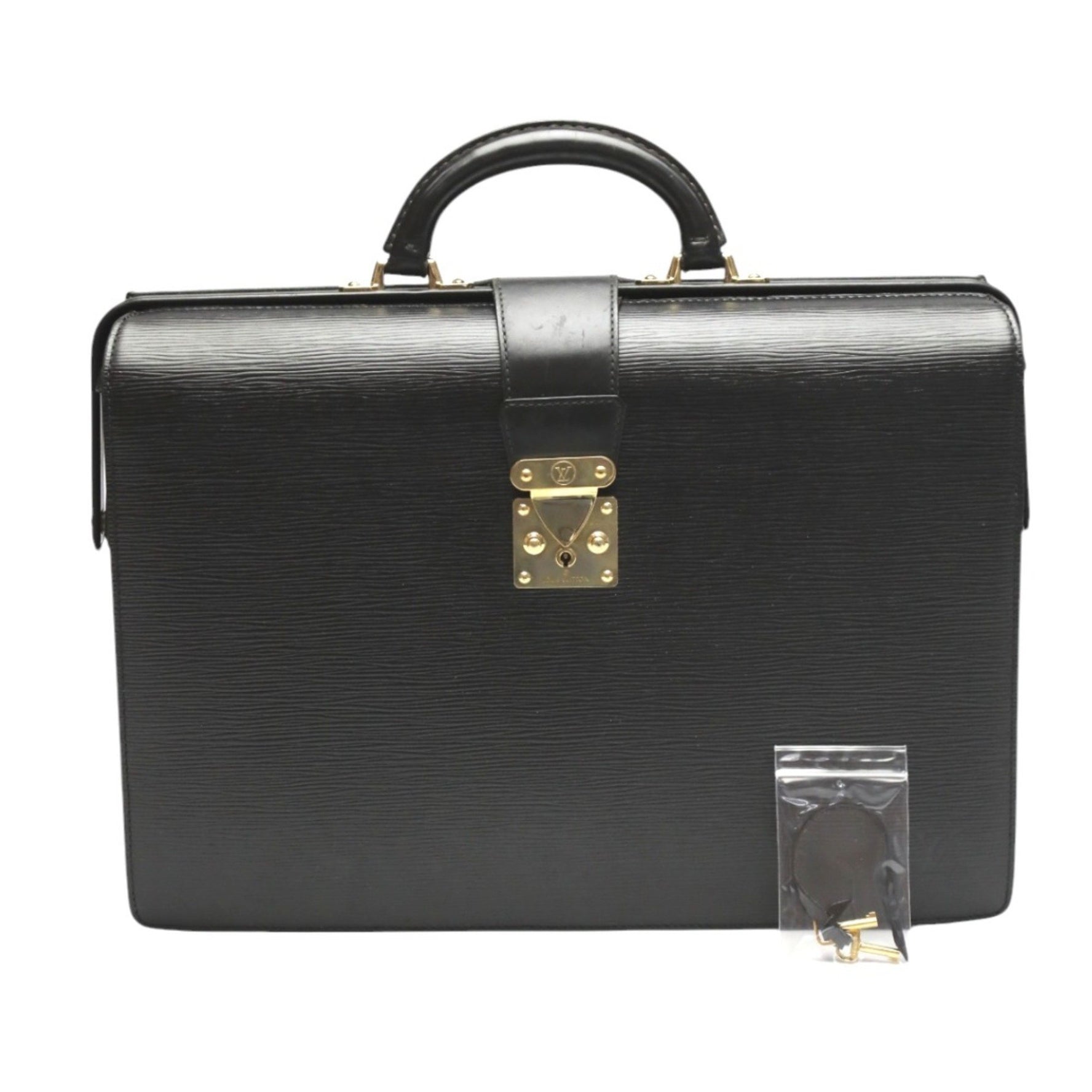 Louis Vuitton Business Bag Briefcase Epi Fermoir Leather