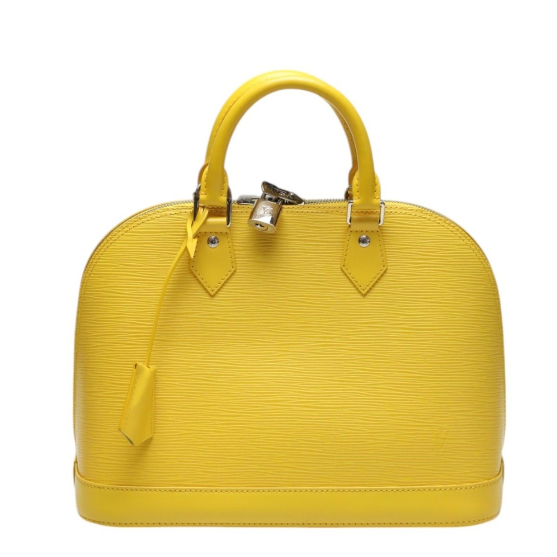 LOUIS VUITTON Handbag Epi Alma Leather M40619 Citron LV