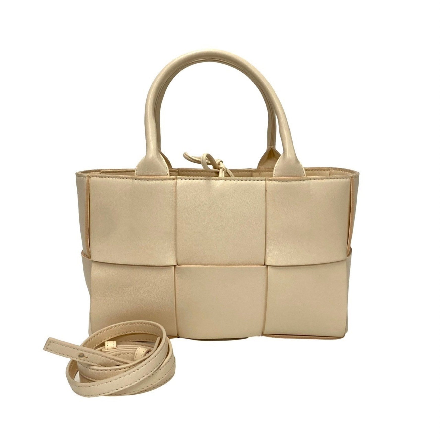 BOTTEGA VENETA Arco Leather Shoulder/Handbag, Salmon Pink