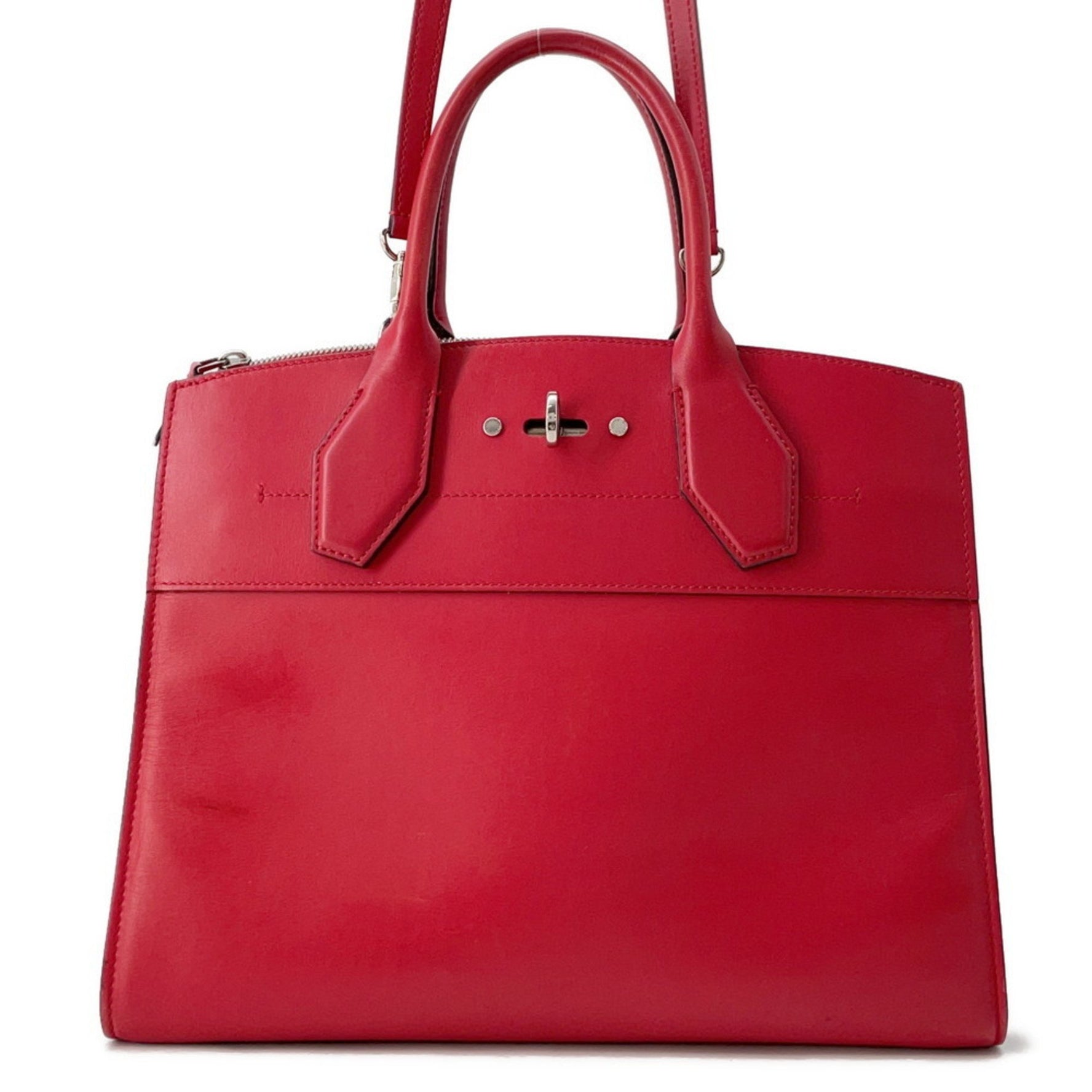 Louis Vuitton Handbag City Steamer MM Red