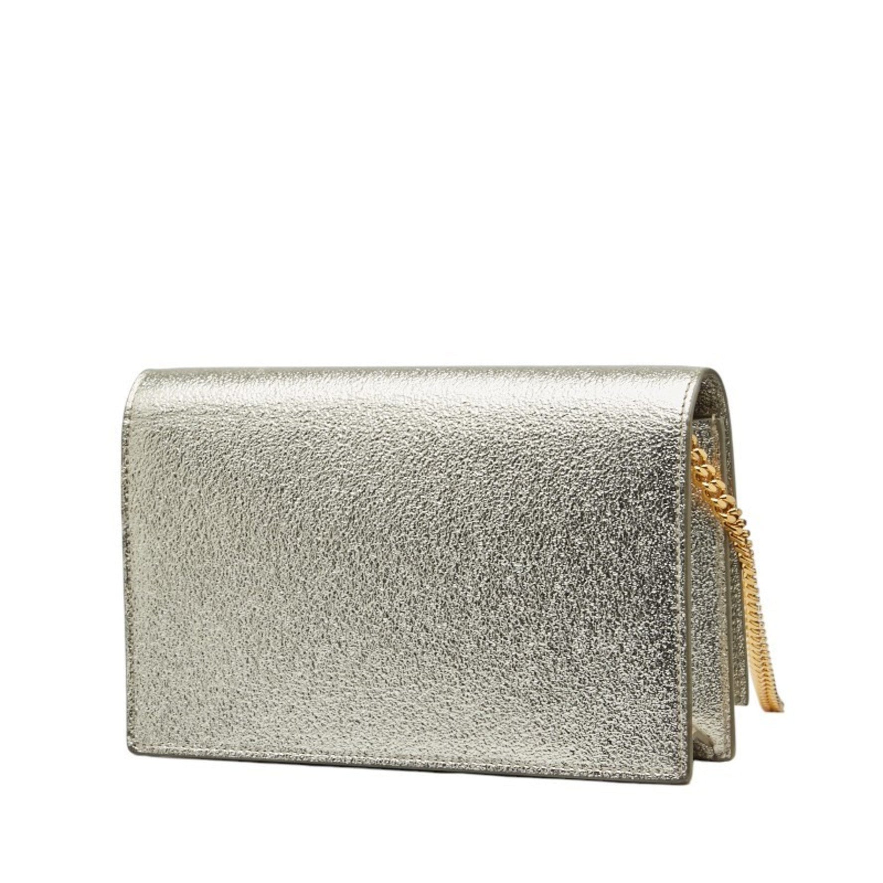 Saint Laurent YSL Logo Kate Tassel Fringe Crossbody Chain Shoulder Bag in Leather