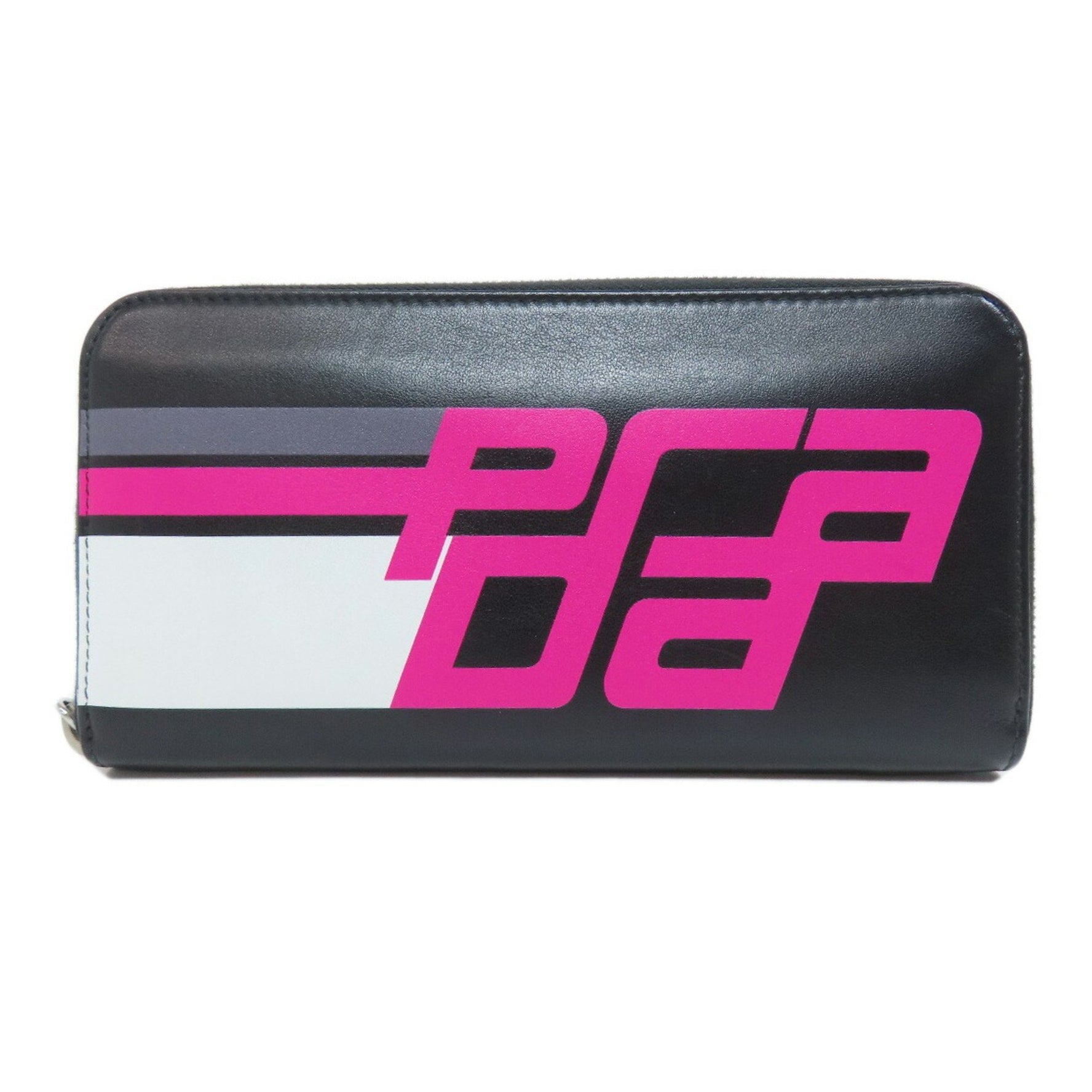 Prada Round Long Wallet Leather