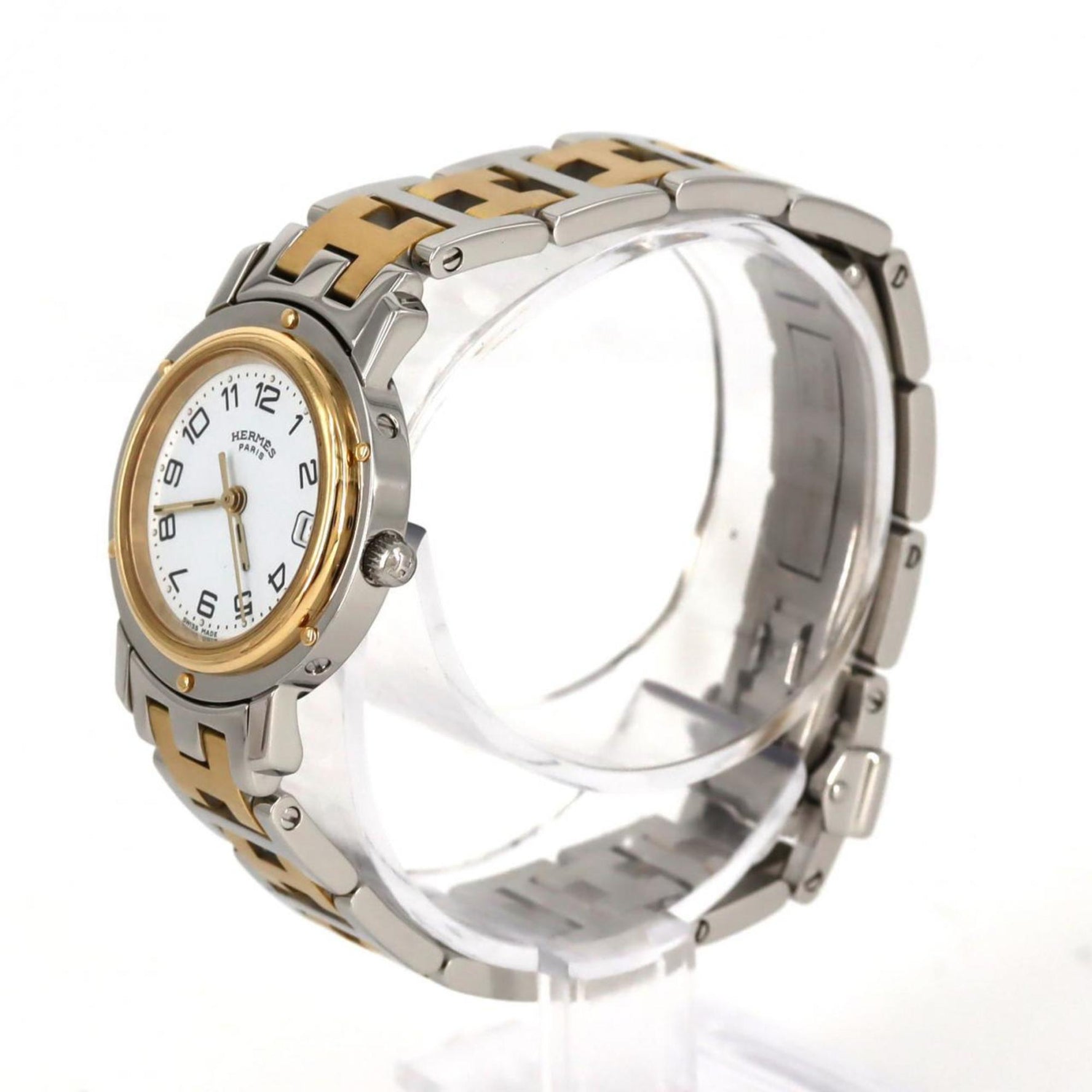 Hermès Clipper Two-tone SSxGP Quartz Watch