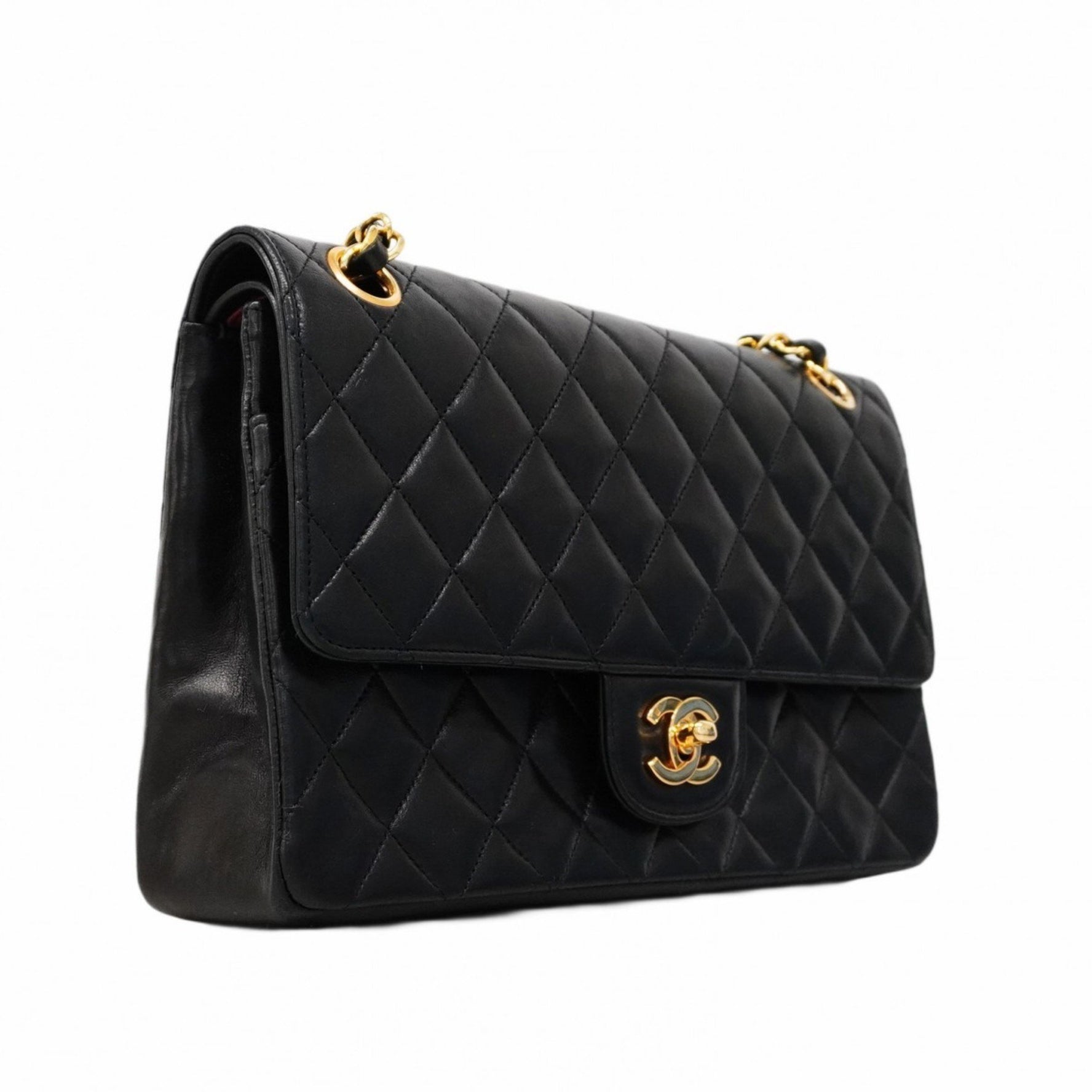 Chanel Matelasse Shoulder Bag with Double Flap and Chain, Lambskin