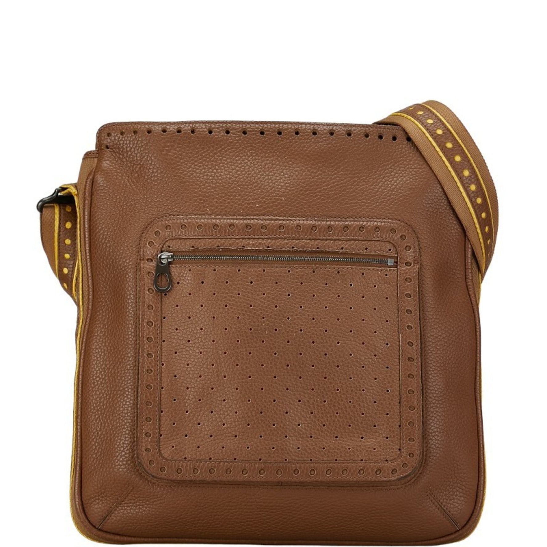 Bottega Veneta Perforated Shoulder Bag Leather BOTTEGAVENETA