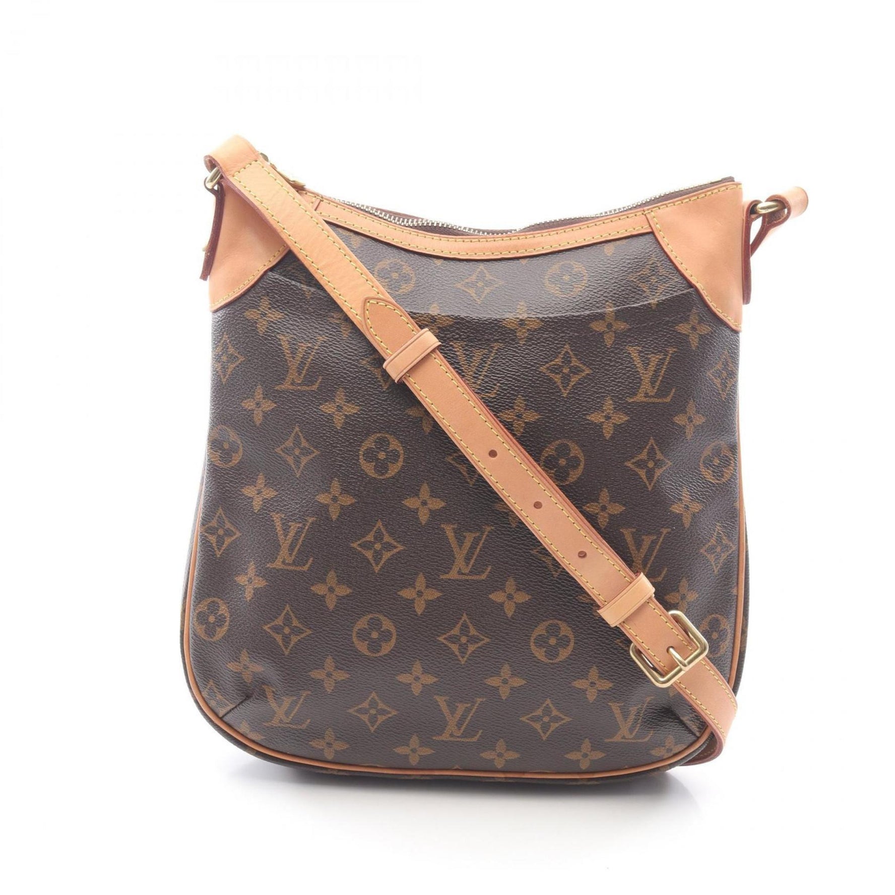 Louis Vuitton Odeon PM Shoulder Bag in Coated Canvas and Leather with Monogram Design, Brown