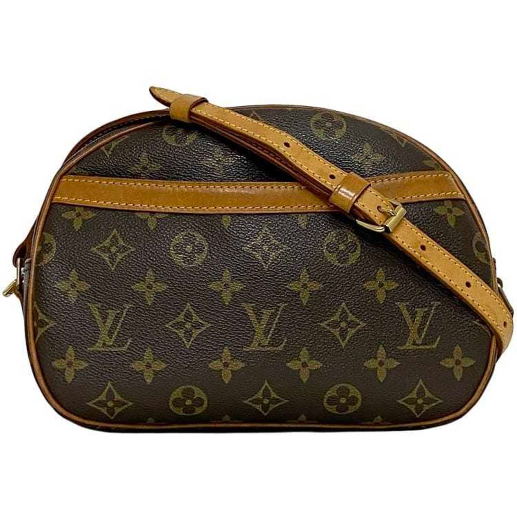Louis Vuitton Shoulder Bag f-22095 Brown Monogram M51221 Canvas Tanned Leather BA0062 LOUIS VUITTON Crossbody
