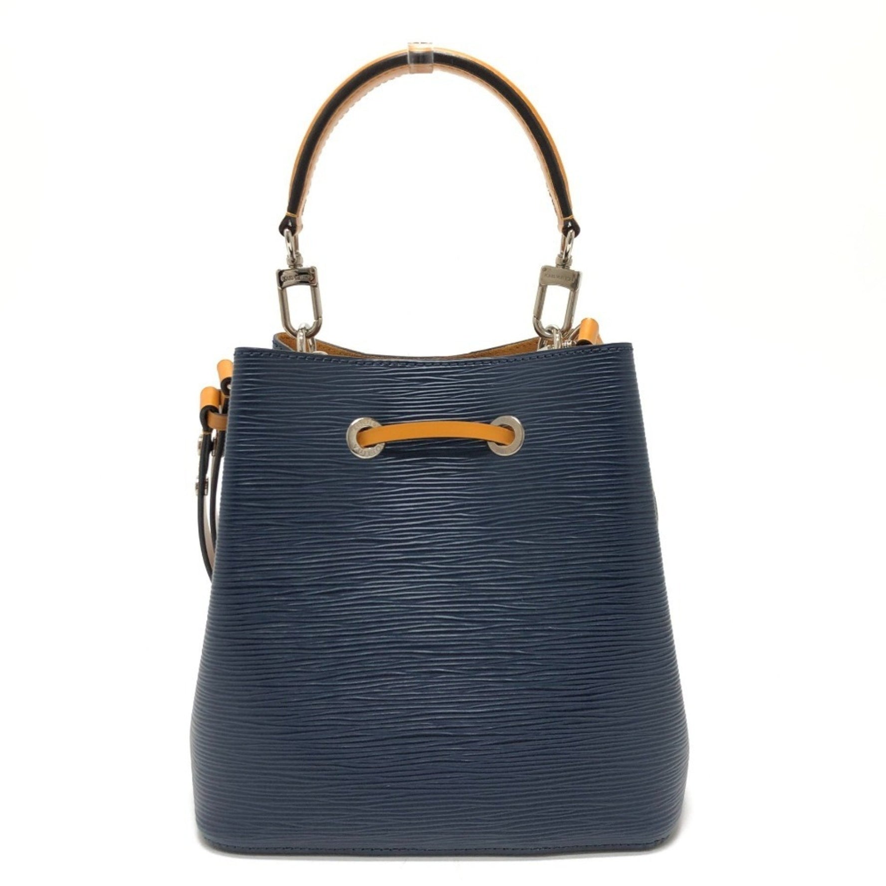 LOUIS VUITTON M53610 Epi NeoNoe Two-Tone Bag, Handbag/Shoulder Bag in Leather, Indigo/Saffron and Navy, Like New