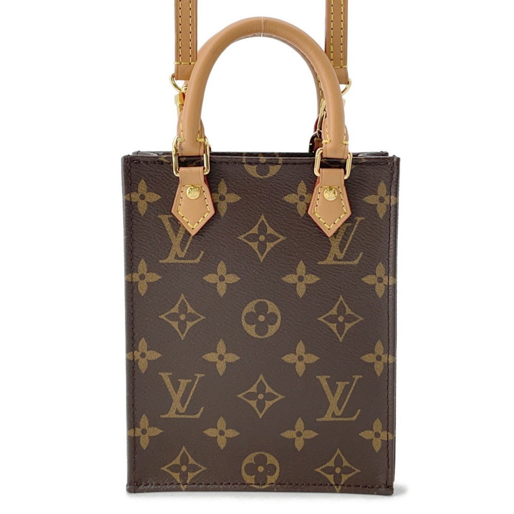 Louis Vuitton Monogram Petite Sac Plat Handbag LOUIS VUITTON Shoulder Bag