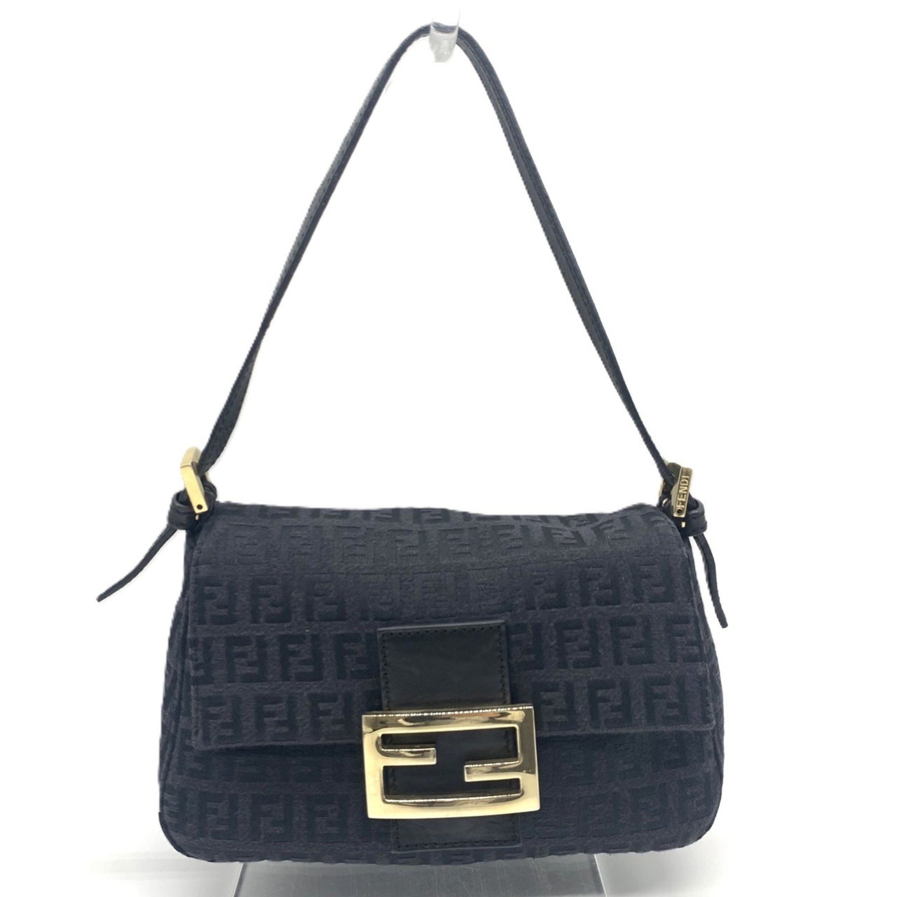 Fendi Zucchino Mamma Bucket Canvas Shoulder Bag
