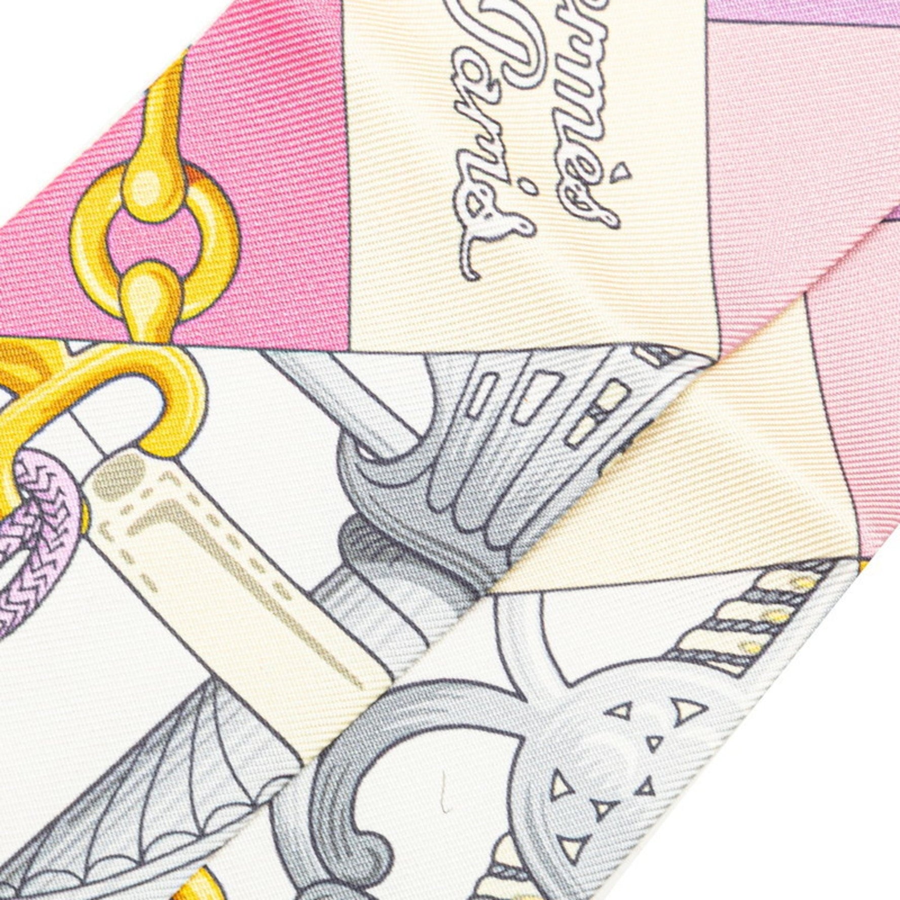 Hermes Twilly Silk Scarf Multi-color,Yellow