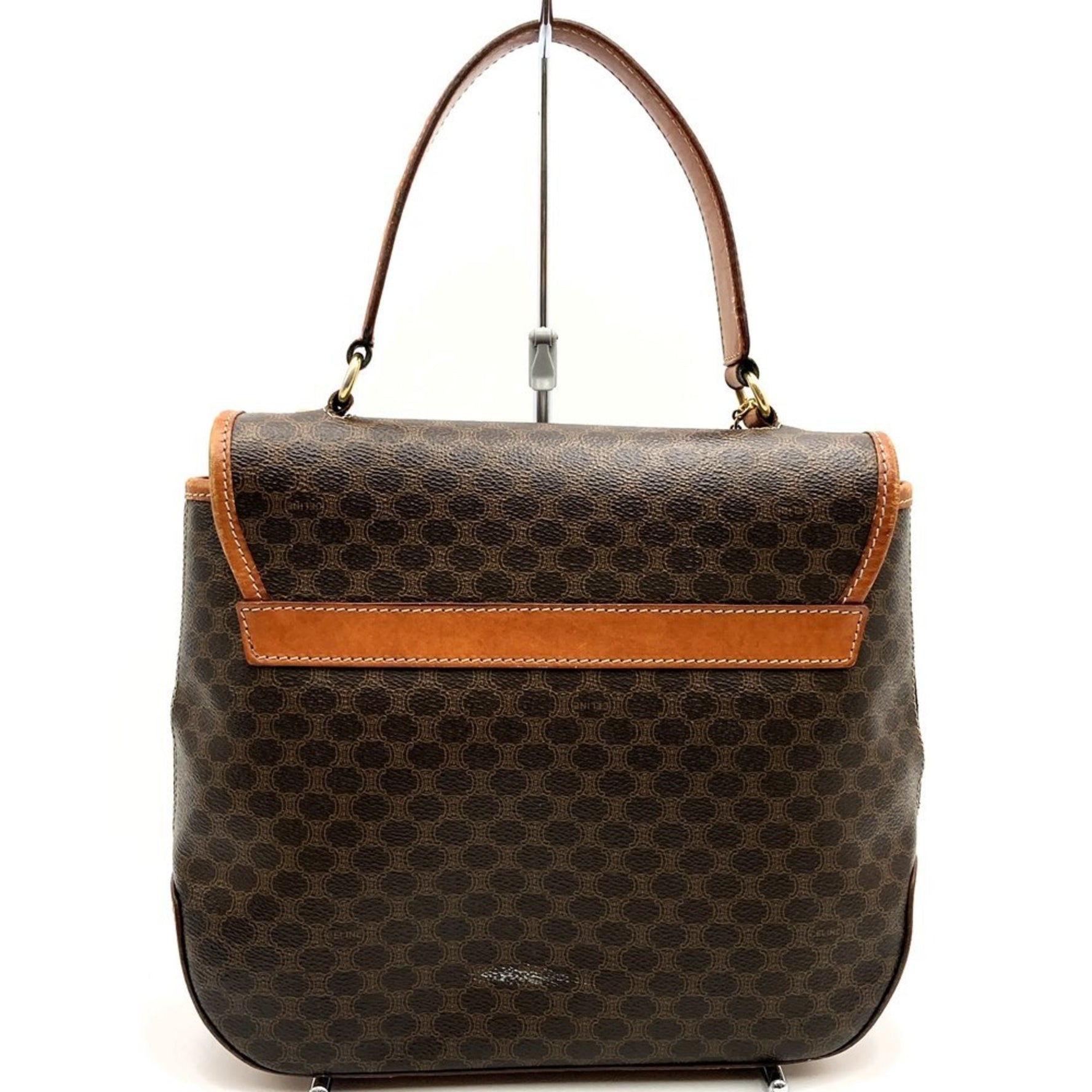 CELINE Handbag in Macadam Leather