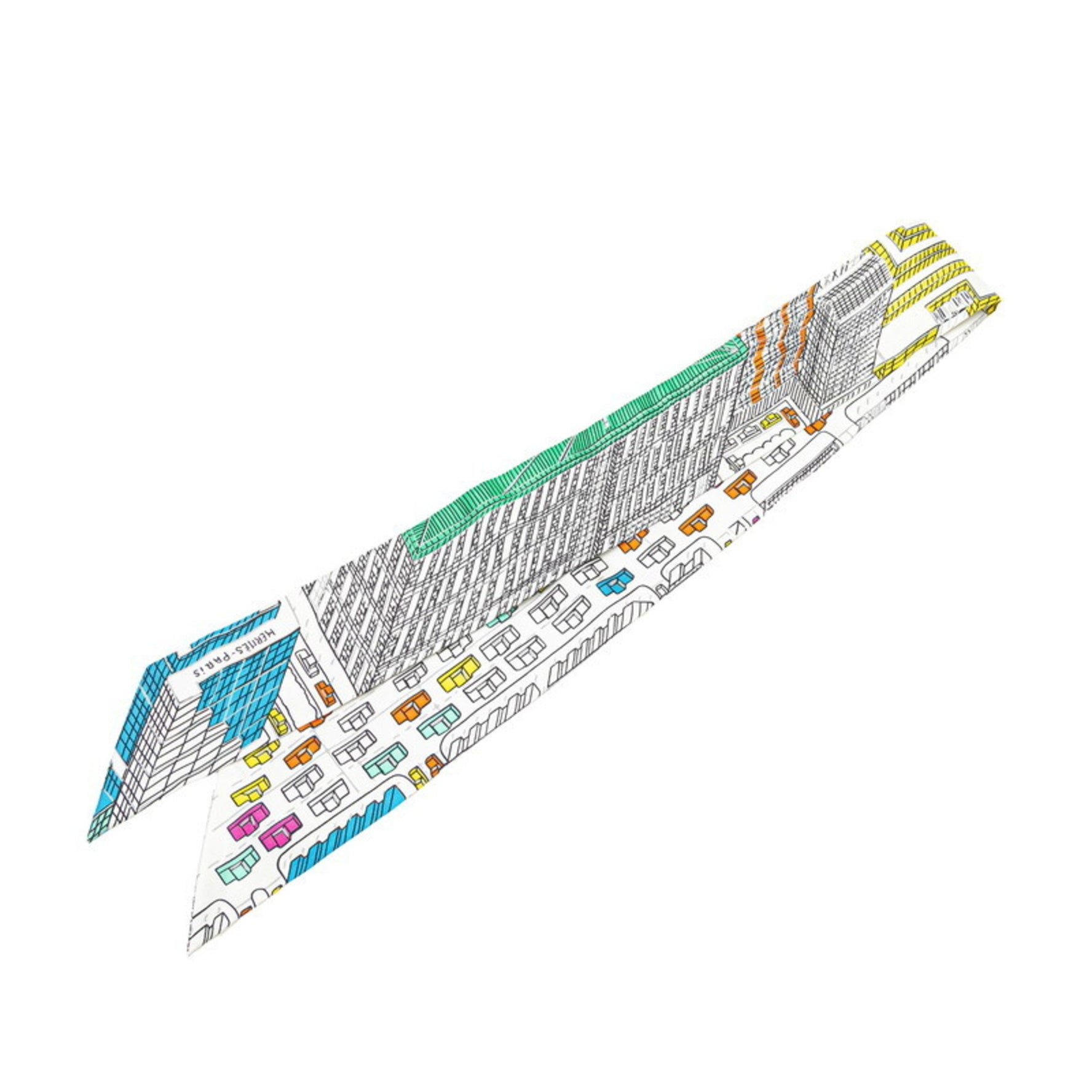 Hermès Twilly PANTIN CITY Pantin City Scarf, Multicolor Silk, HERMES