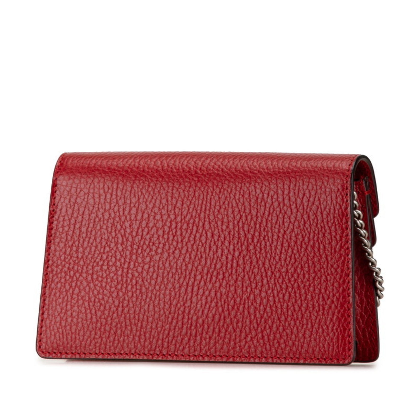 Gucci Dionysus Chain Shoulder Bag Red Leather Women's GUCCI