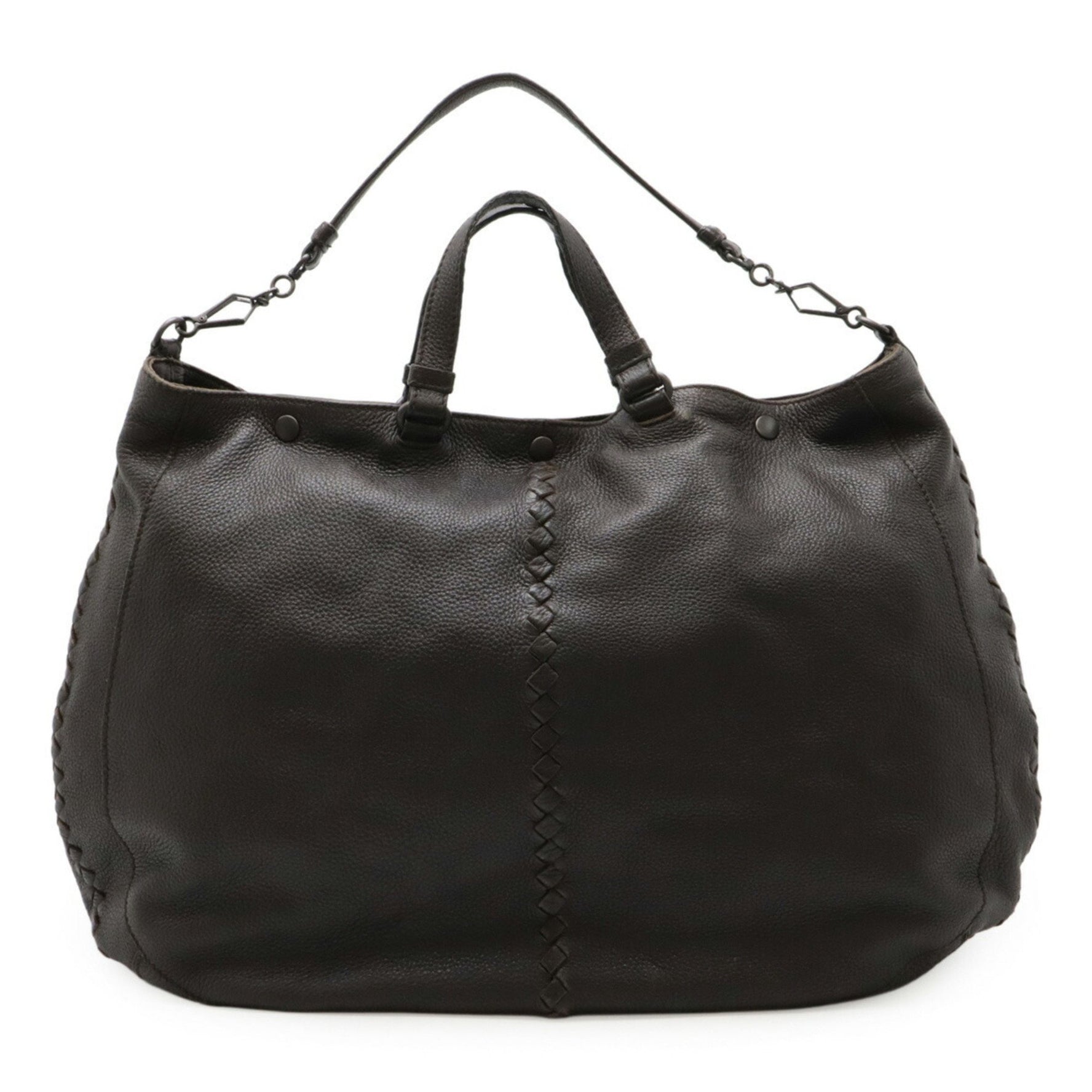 BOTTEGA VENETA Bottega Veneta Intrecciato Handbag Tote Bag Leather Brown