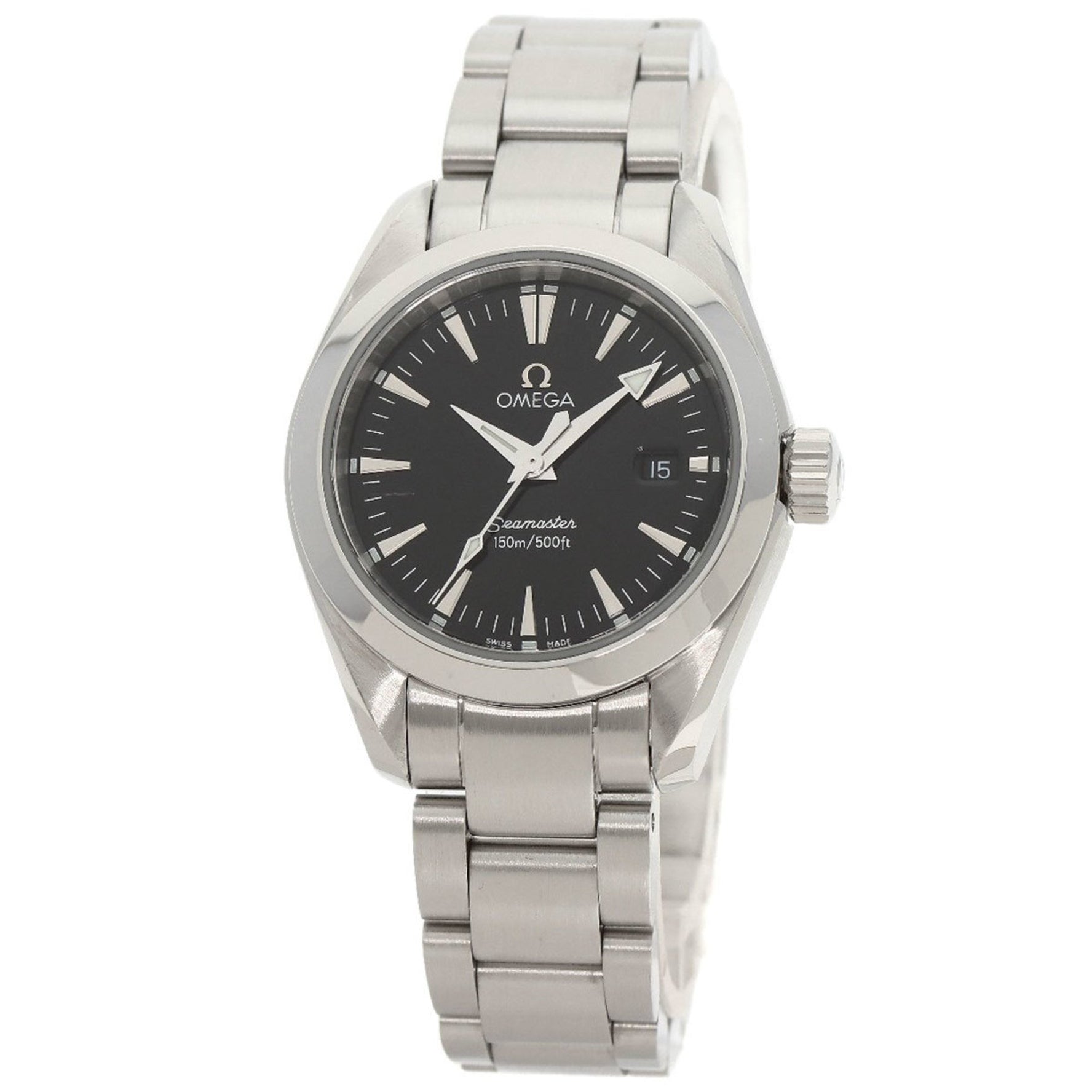 OMEGA 2577.50 Seamaster Aqua Terra Watch Stainless Steel SS Ladies