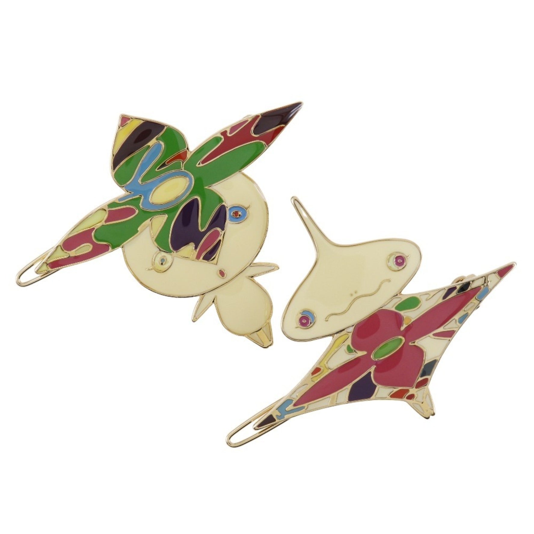 Louis Vuitton Hairpin set Takashi Murakami Gold-plated