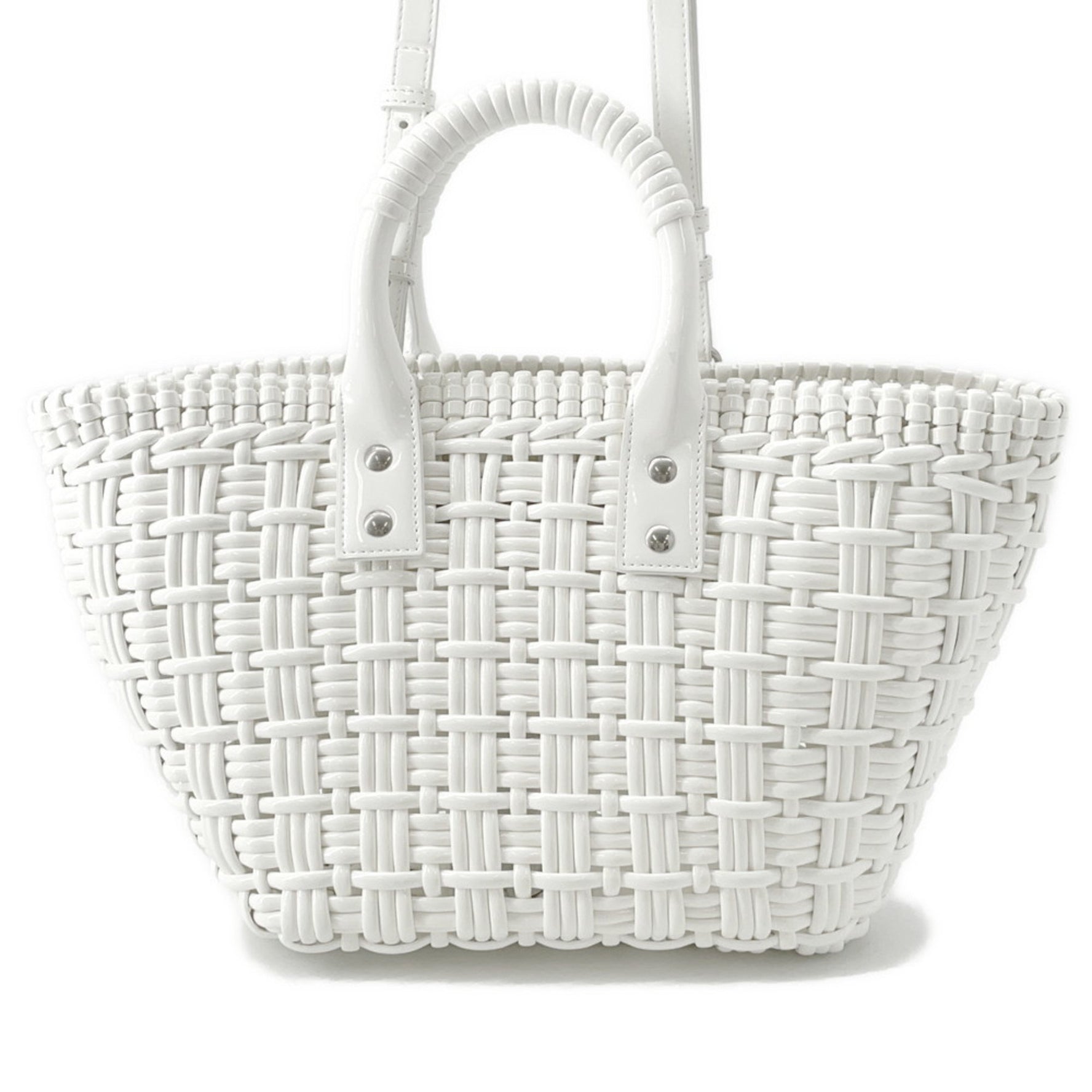 Balenciaga Bistro XS Patent Leather Handbag Shoulder Bag Basket