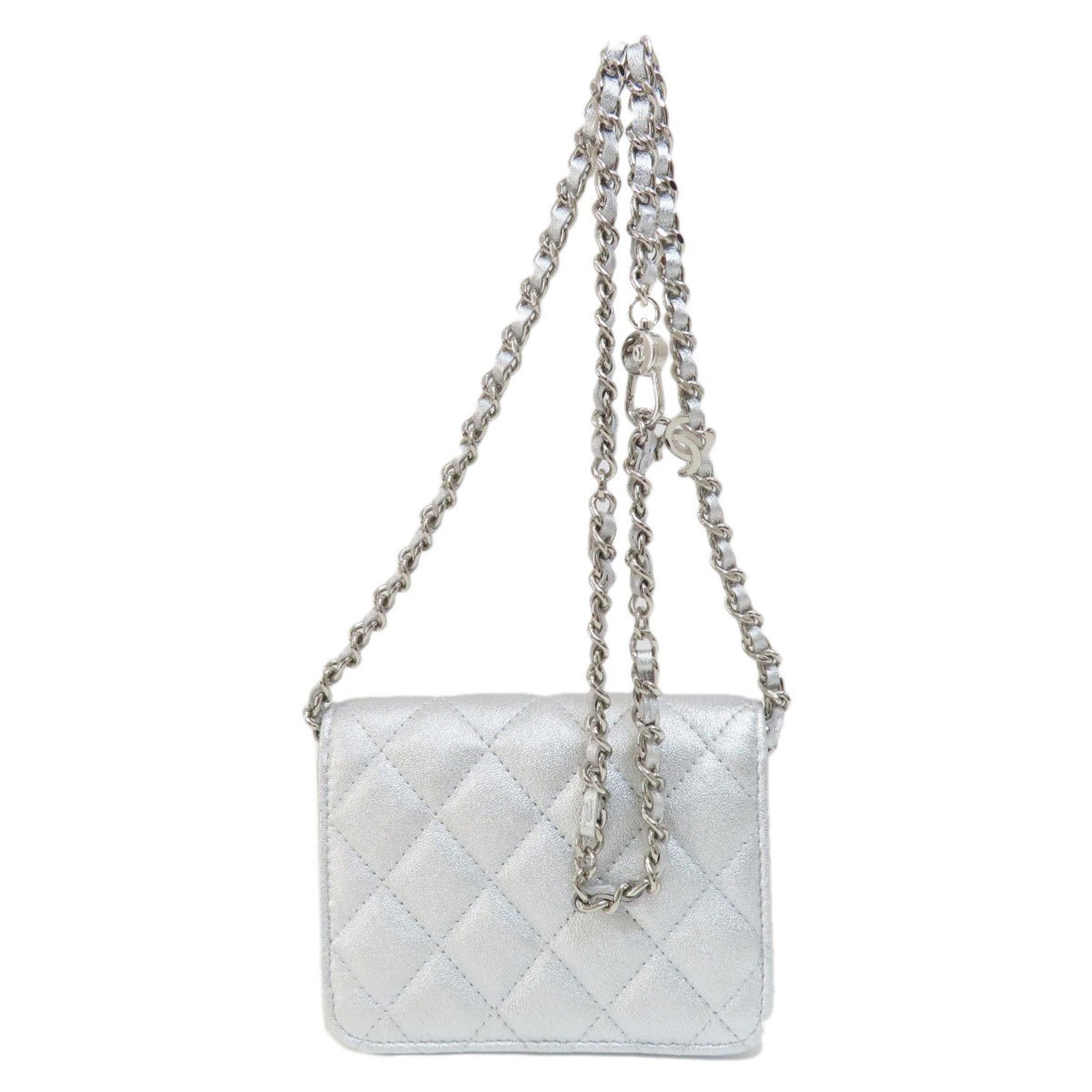 Chanel Chain Shoulder Star Motif Matelasse Bag Lambskin