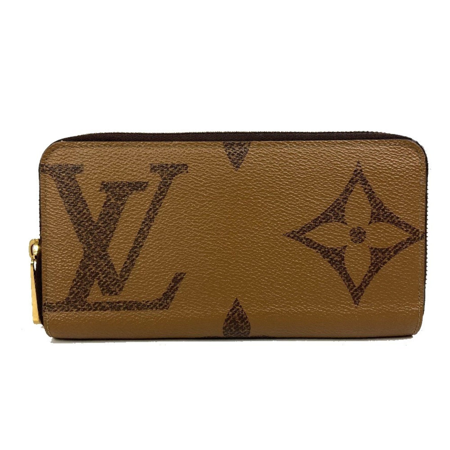 LOUIS VUITTON M69353 Monogram Giant Zippy Wallet, Round Zipper Long Canvas, Women's, Brown