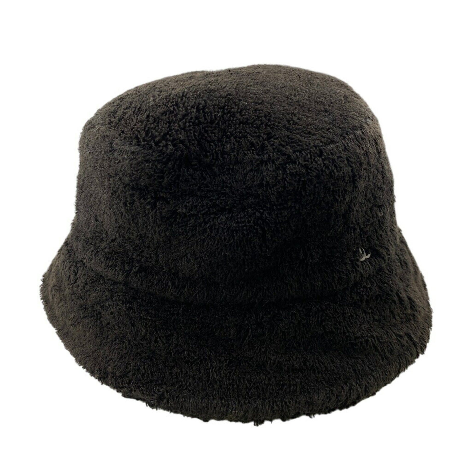 CHANEL Towel Bucket Hat with Coco Mark, Black