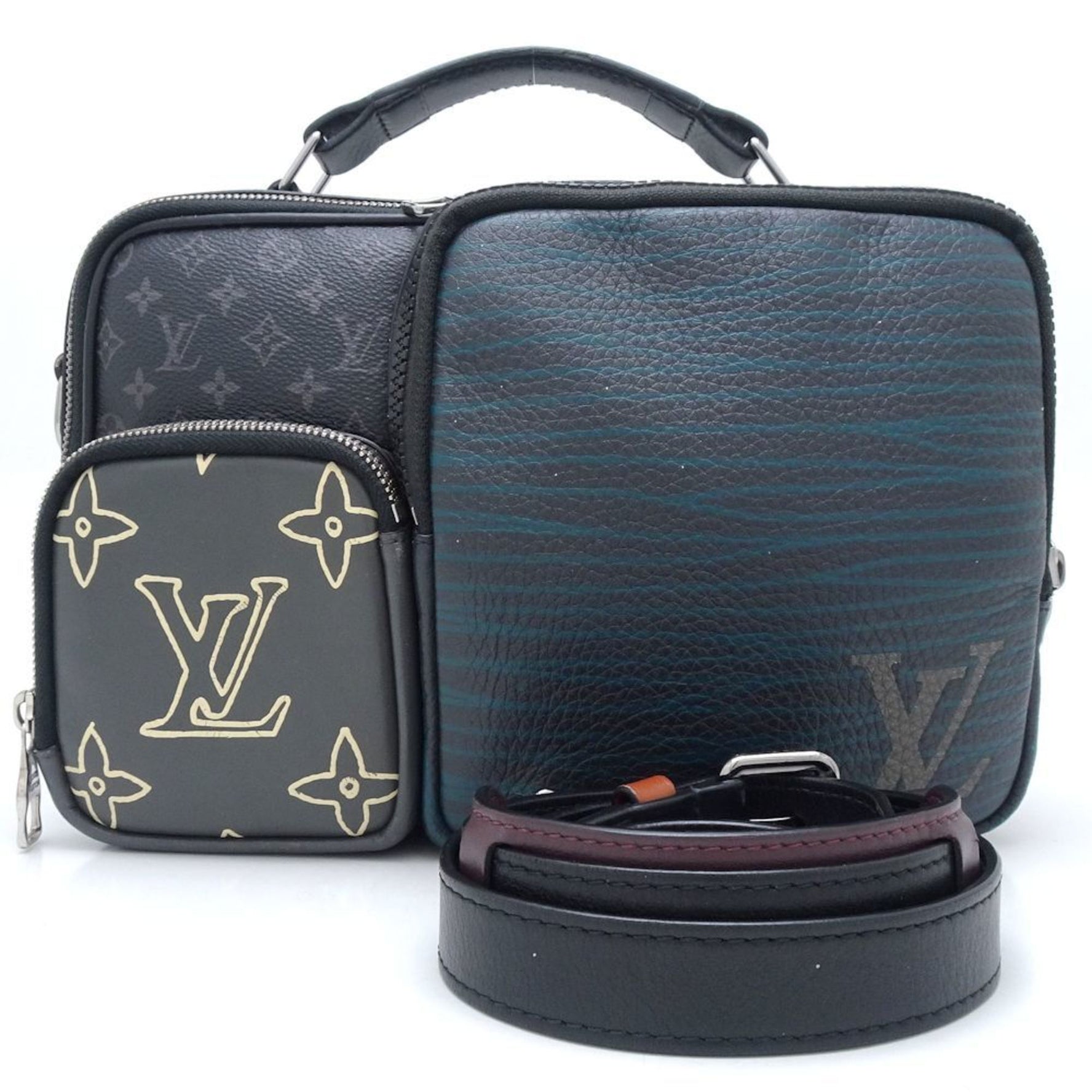 Louis Vuitton Multi-Pocket Shoulder Bag Monogram Patchwork