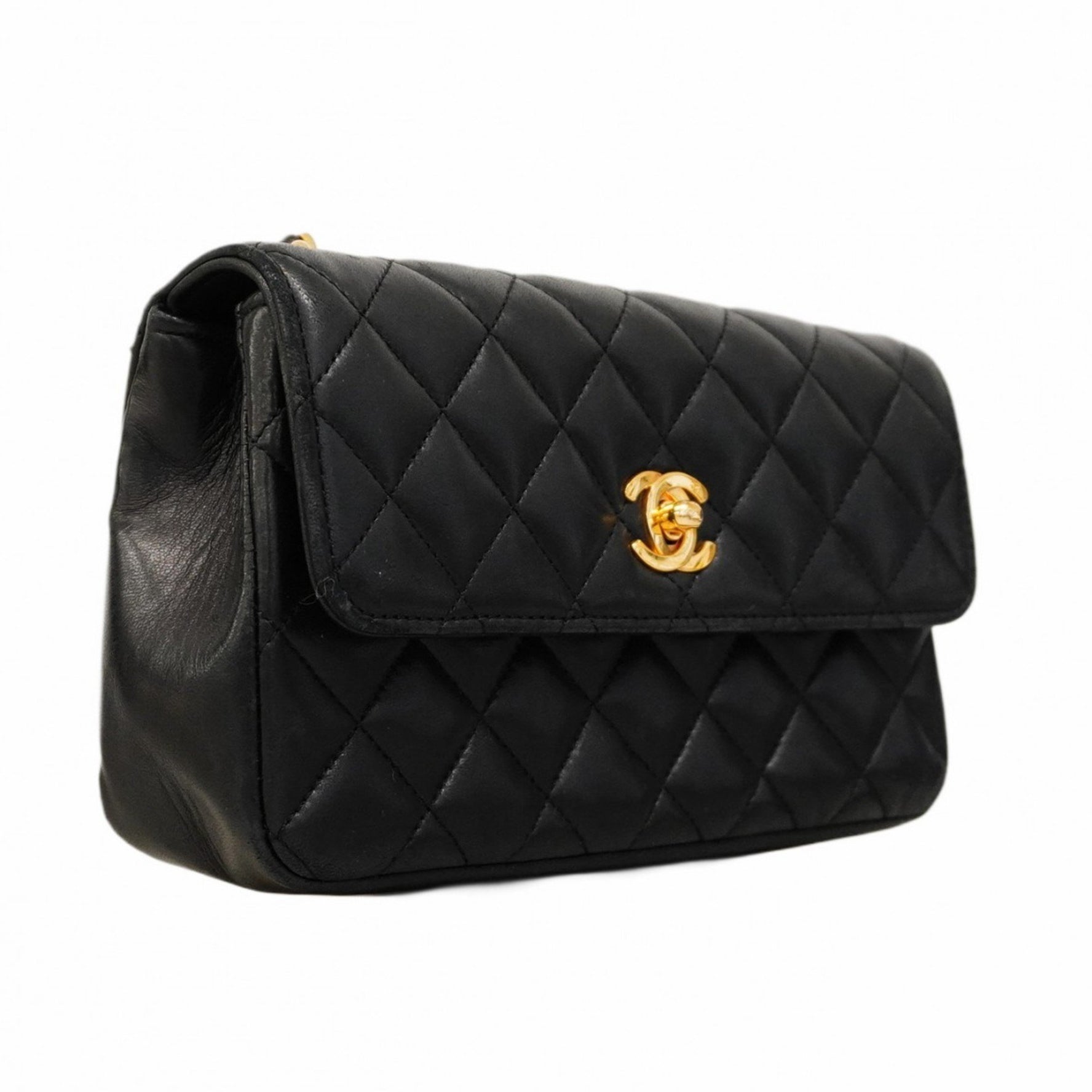 Chanel Mini Matelasse Shoulder Bag with Chain Bag, Lambskin