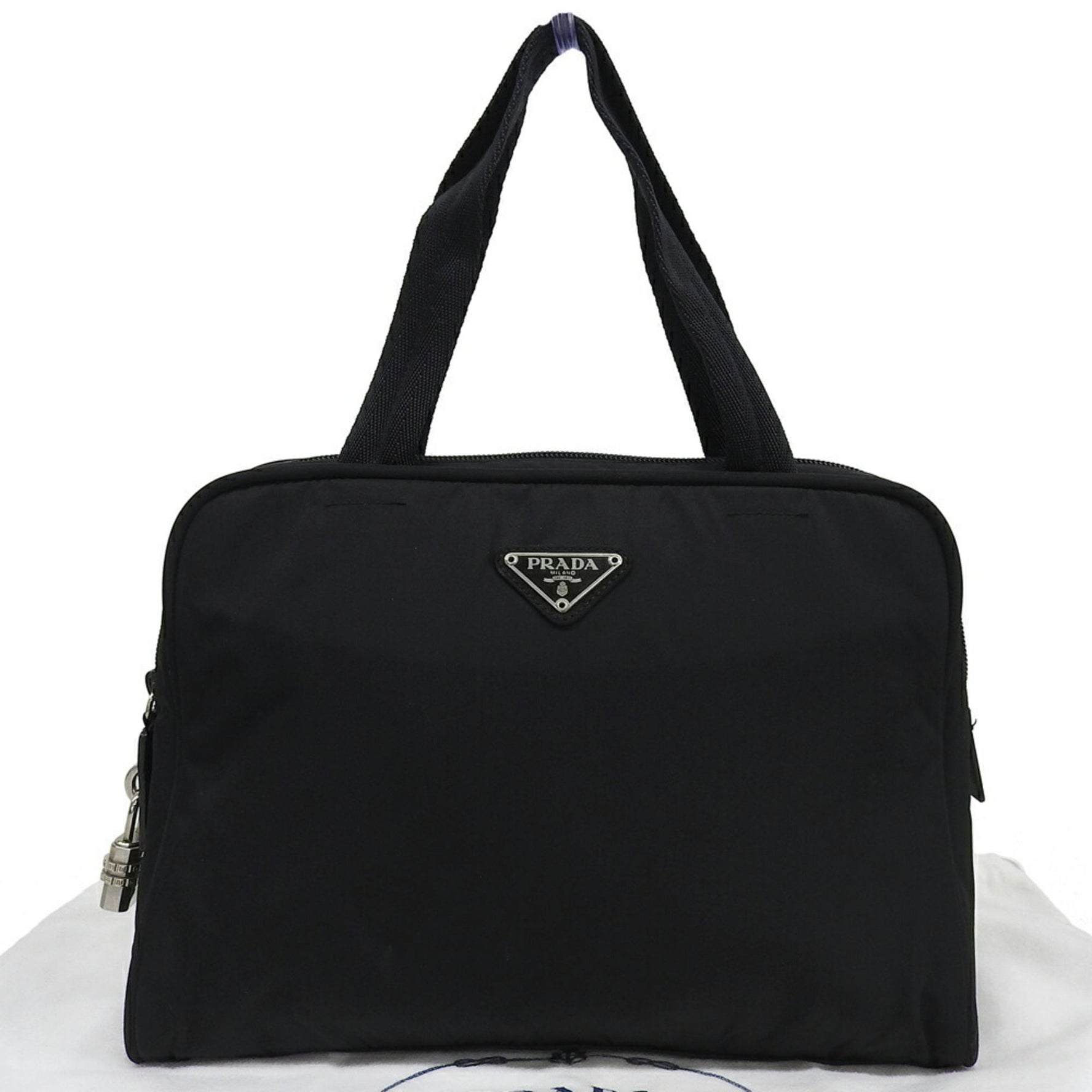 Prada Triangle Plate Handbag Nylon